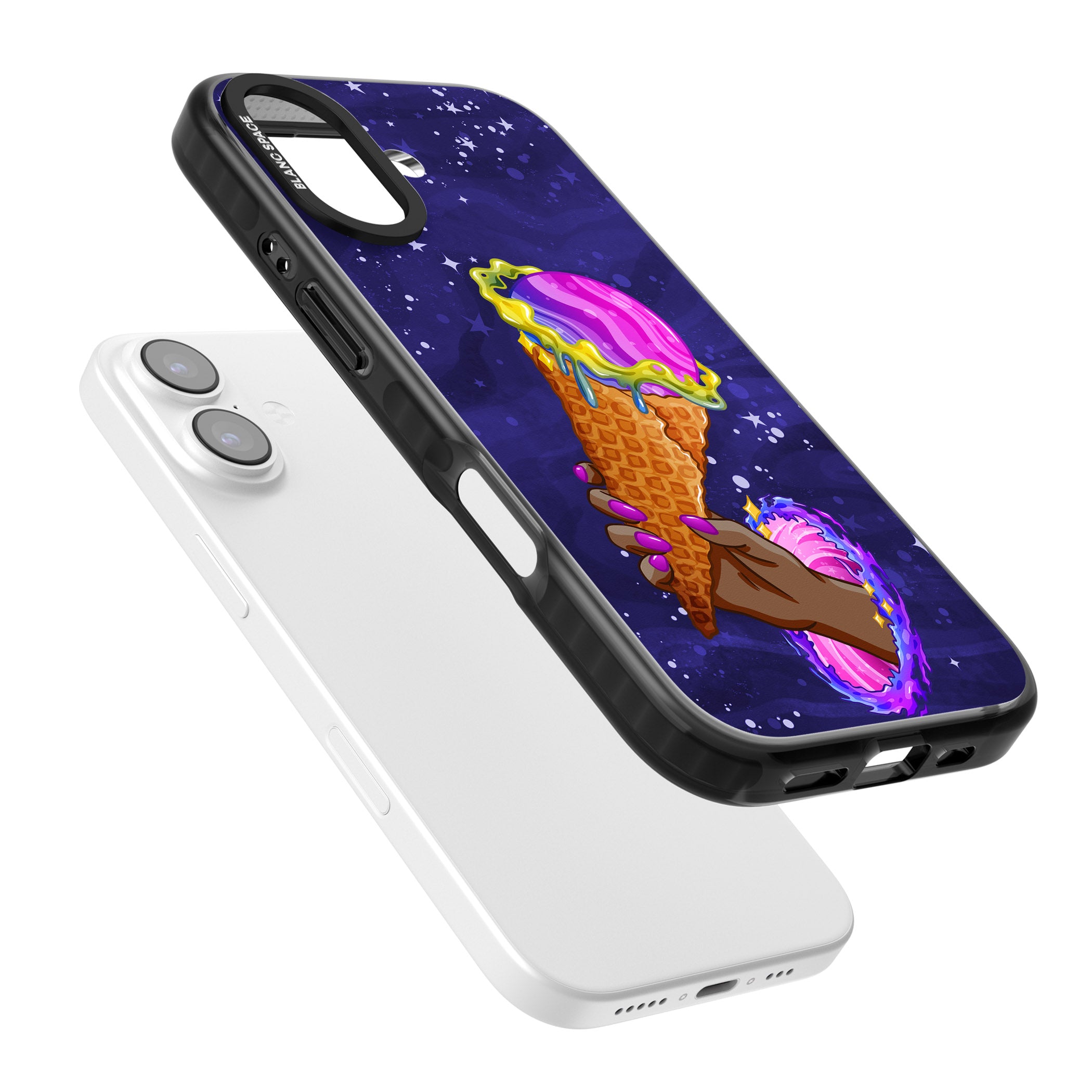 Interdimensional Ice Cream iPhone 17 Impact Black Phone Case Colours