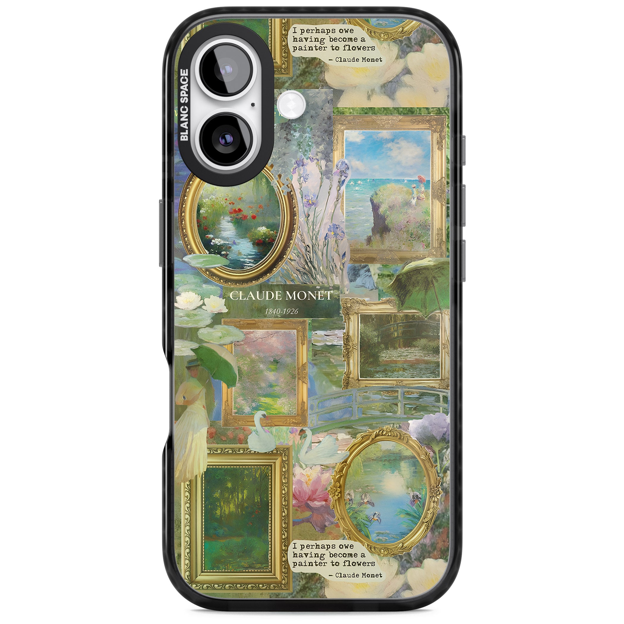 Vintage Floral Frames iPhone 17 Impact Black Phone Case