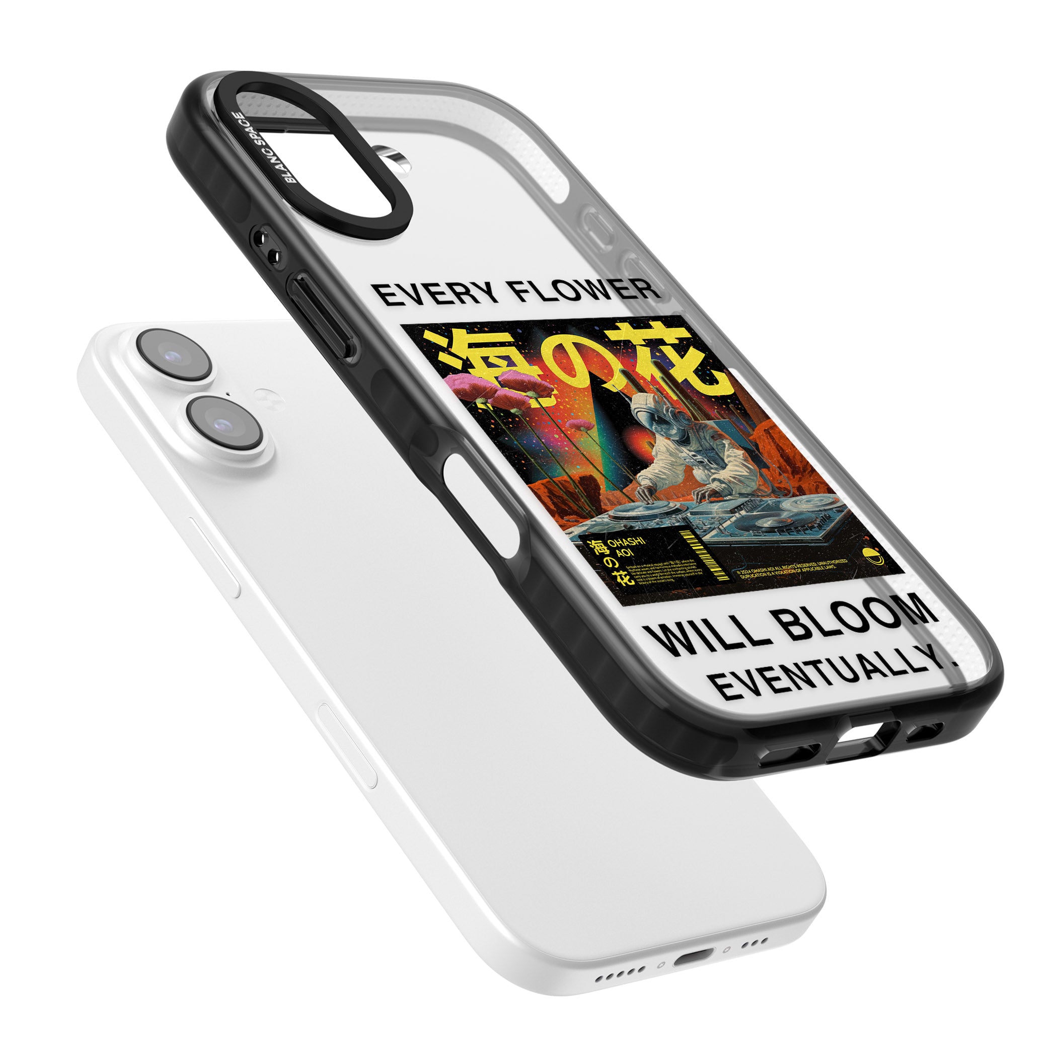 Every Flower Will Bloom Eventually iPhone 17 Impact Black Phone Case Colours