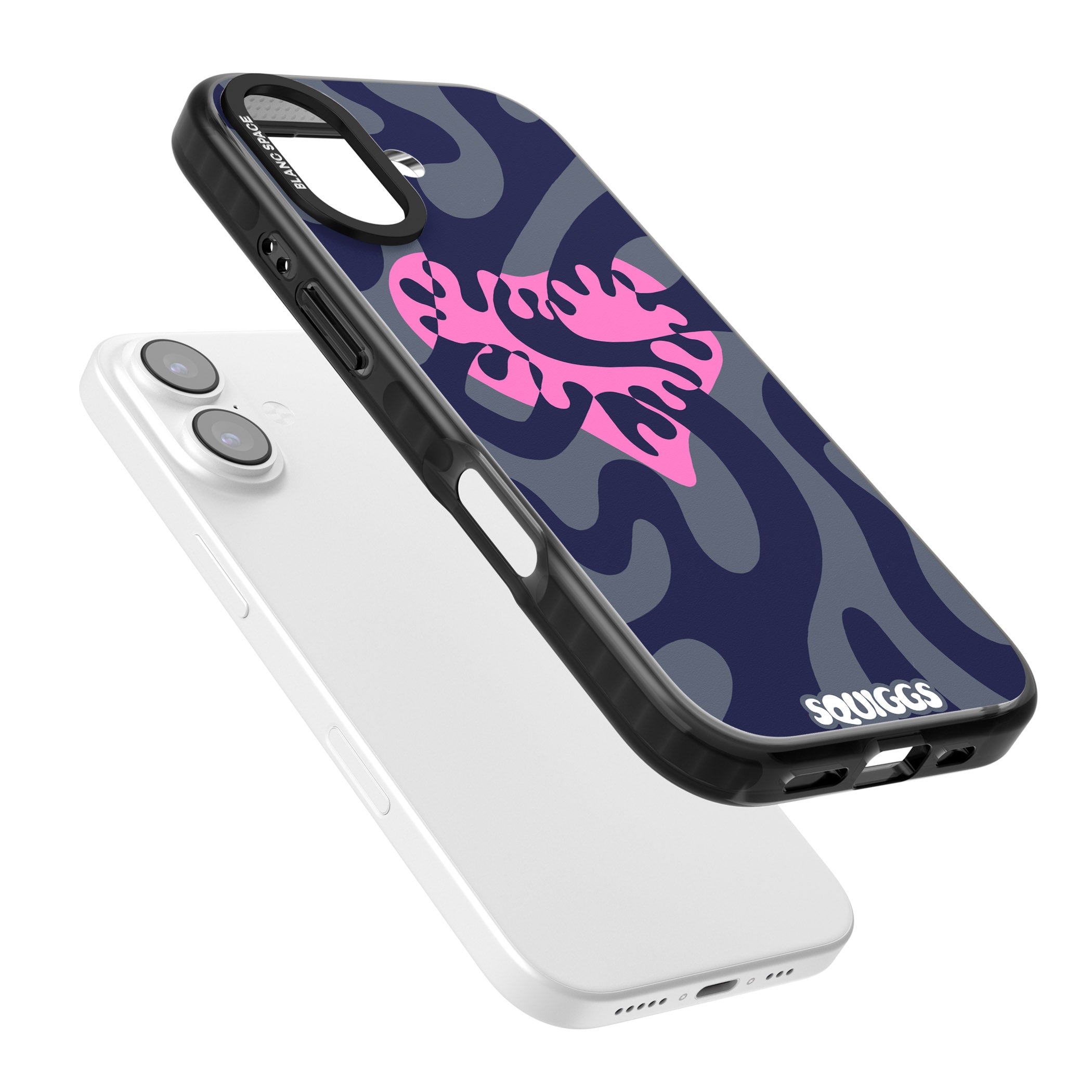 Abstract Heart iPhone 17 Impact Black Phone Case Colours