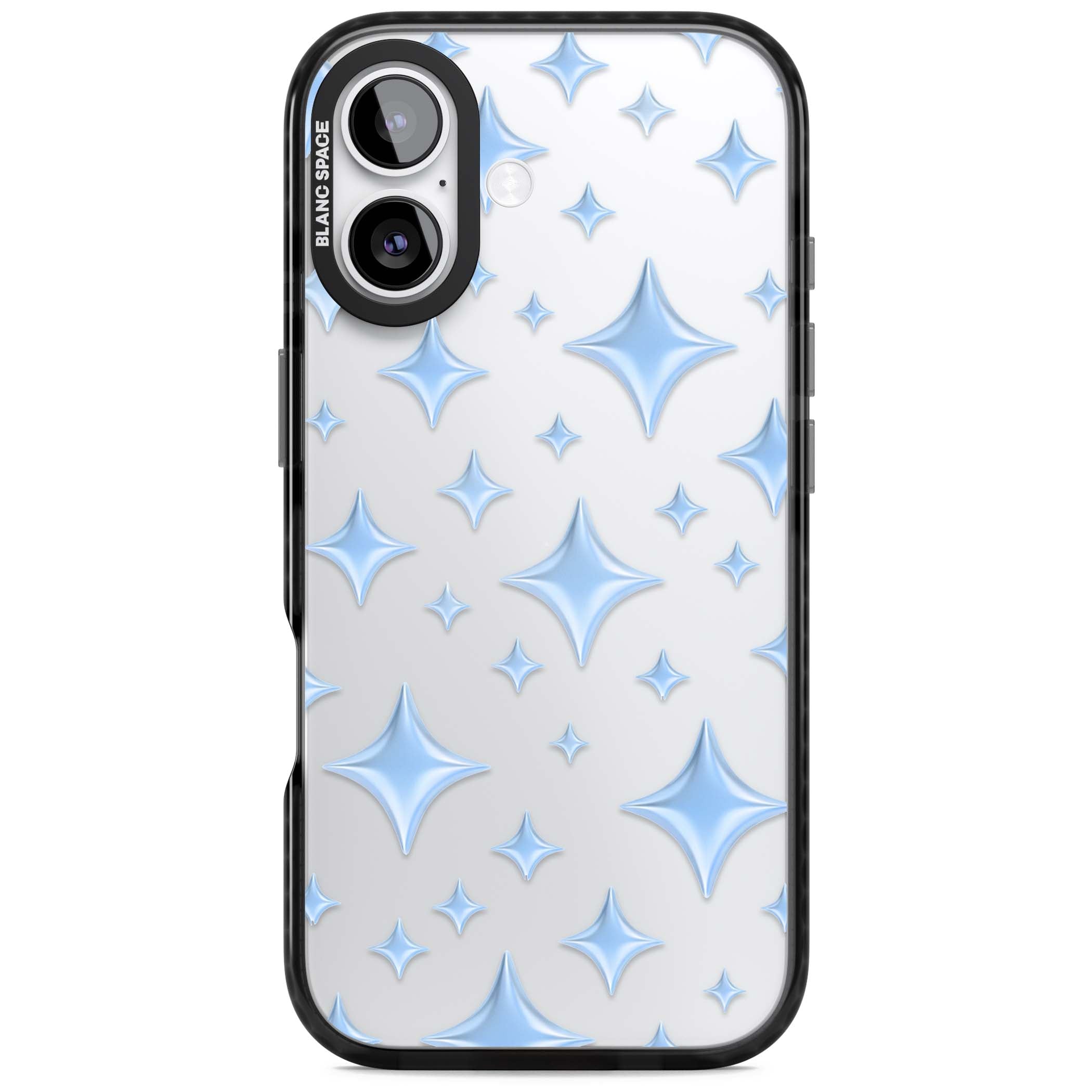 Blue Puff Sparkle Pattern