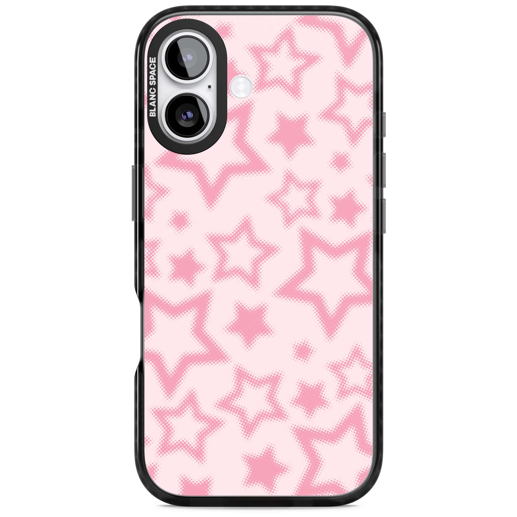 Pink Halftone Stars
