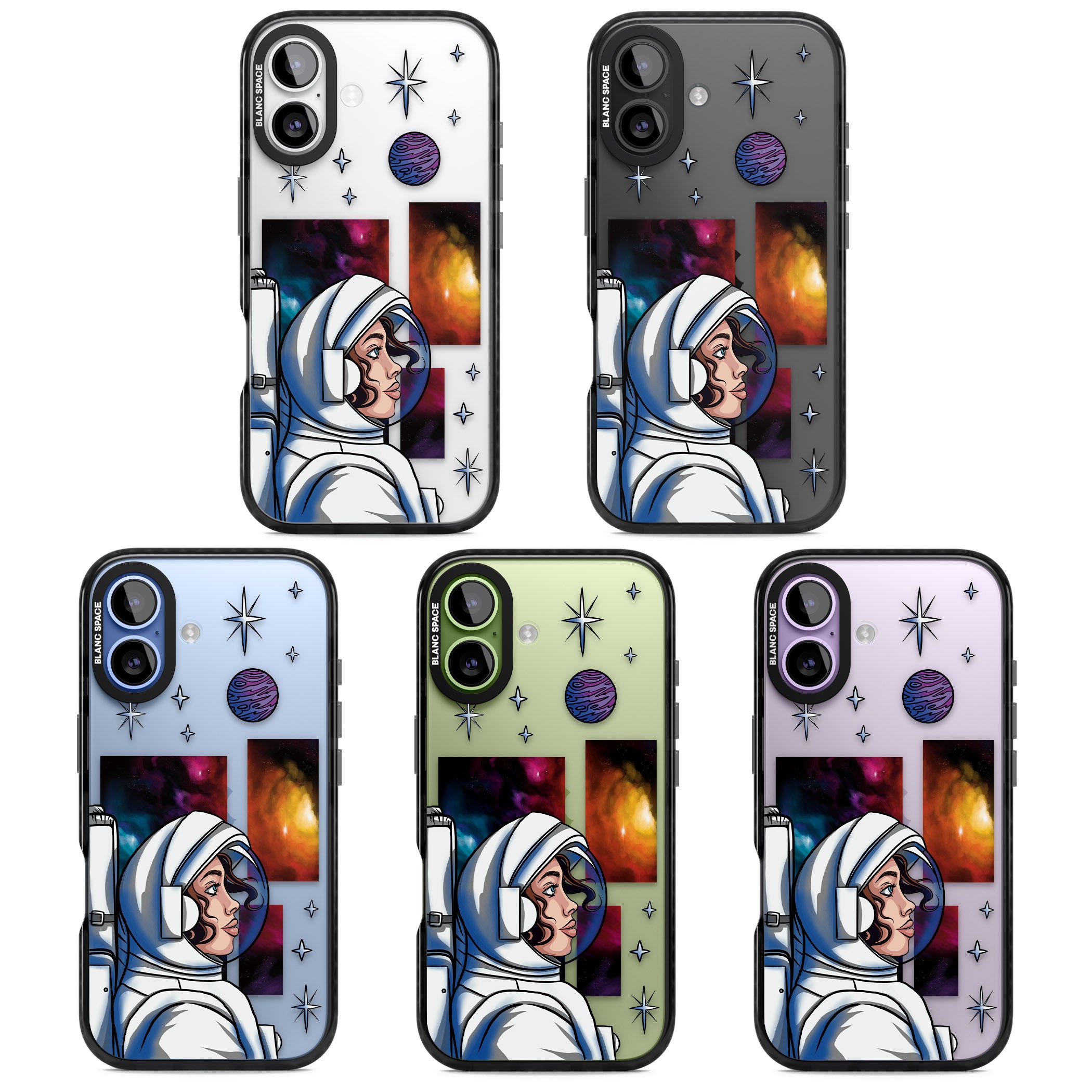 Cosmic Ambition iPhone 17 Impact Black Phone Case APT Impact Protection