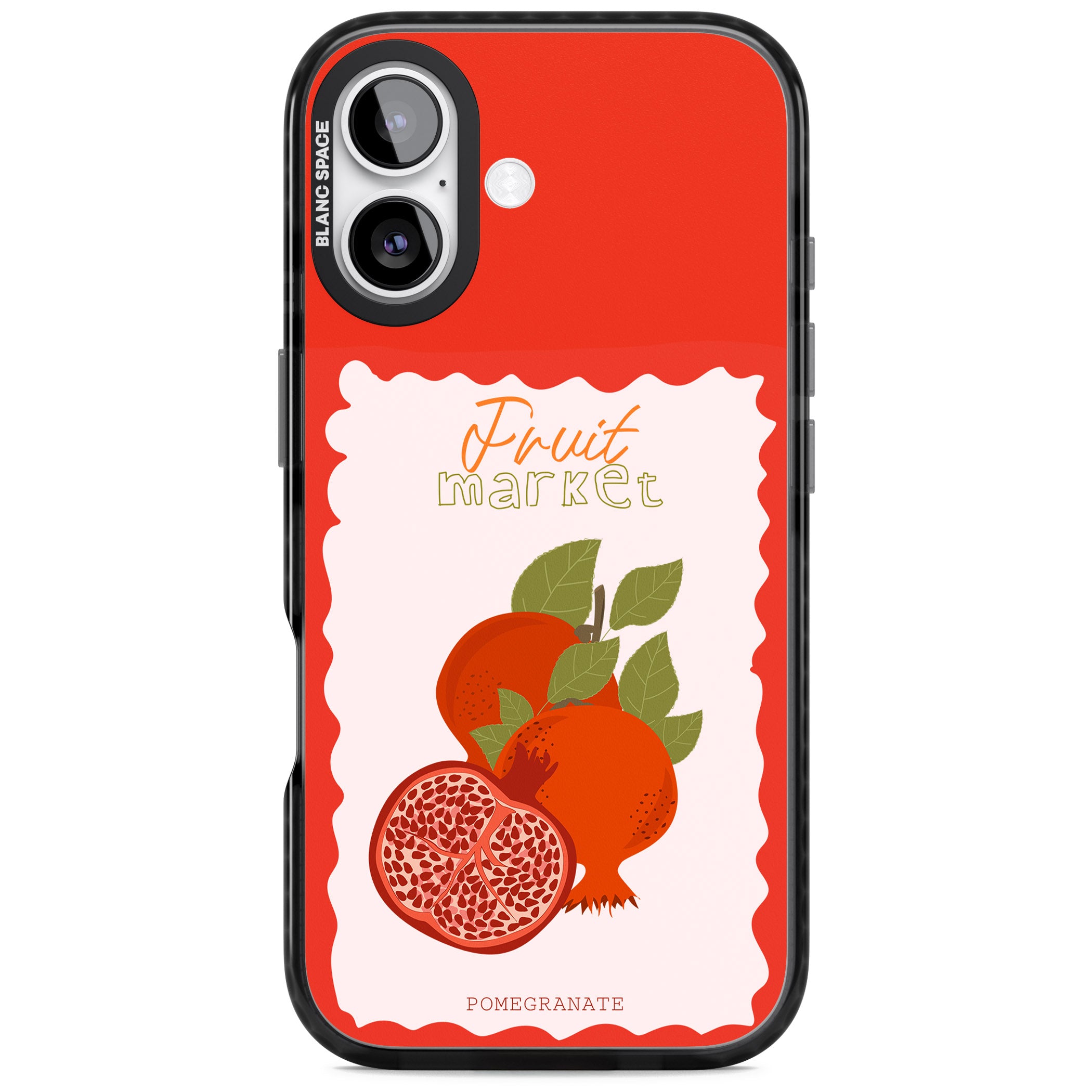 Fruit Market Pomegranate iPhone 17 Impact Black Phone Case