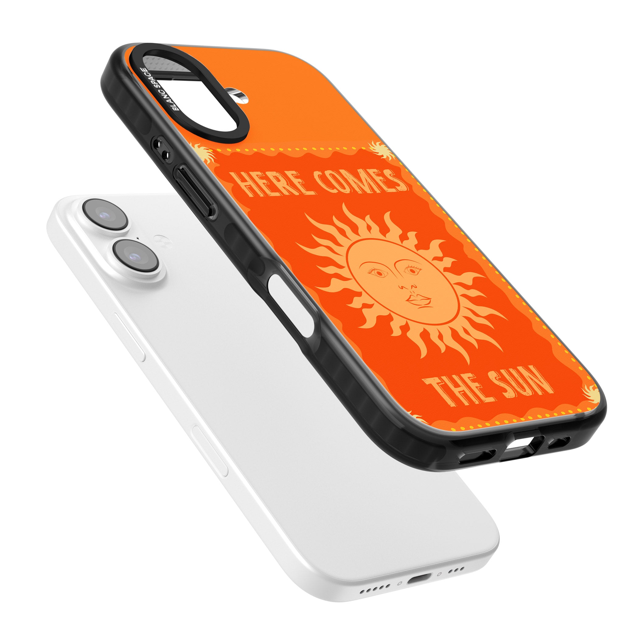 Retro Here Comes The Sun iPhone 17 Impact Black Phone Case Colours