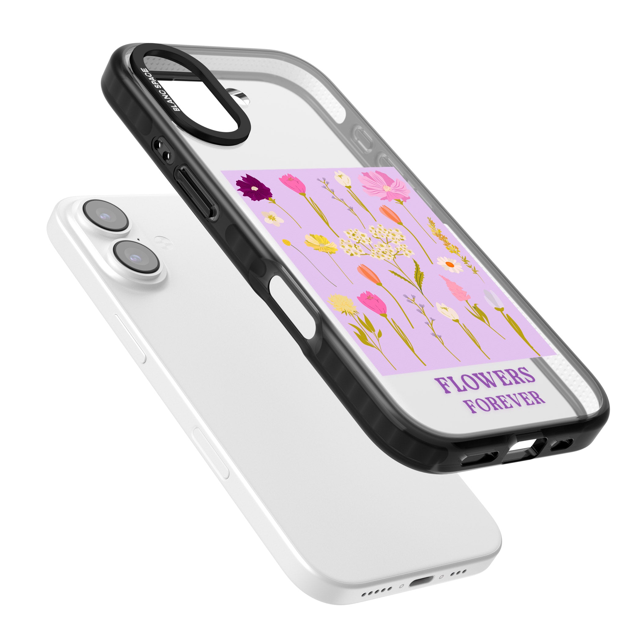 Flowers Forever iPhone 17 Impact Black Phone Case Colours