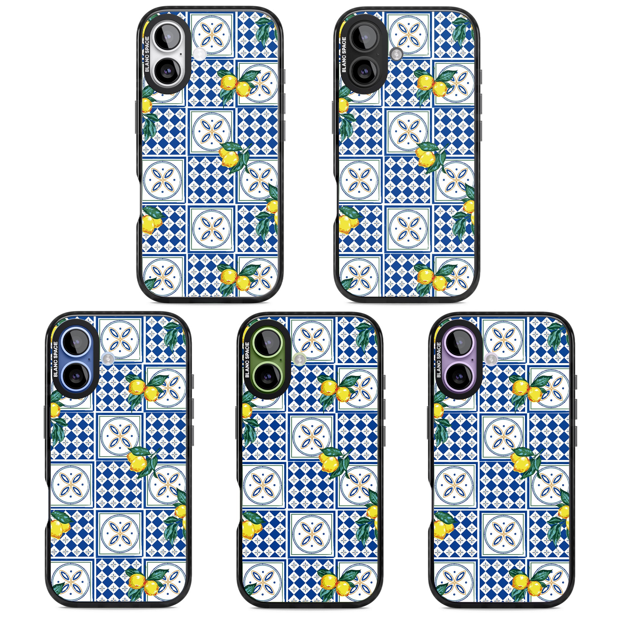 Lemon Tiles iPhone 17 Impact Black Phone Case APT Impact Protection