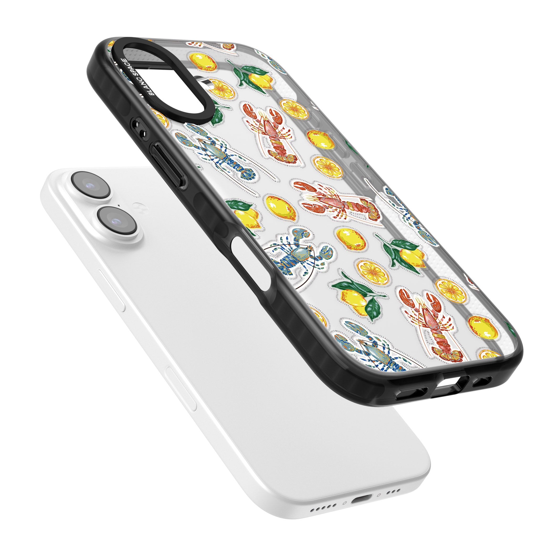 Lemons & Lobsters iPhone 17 Impact Black Phone Case Colours
