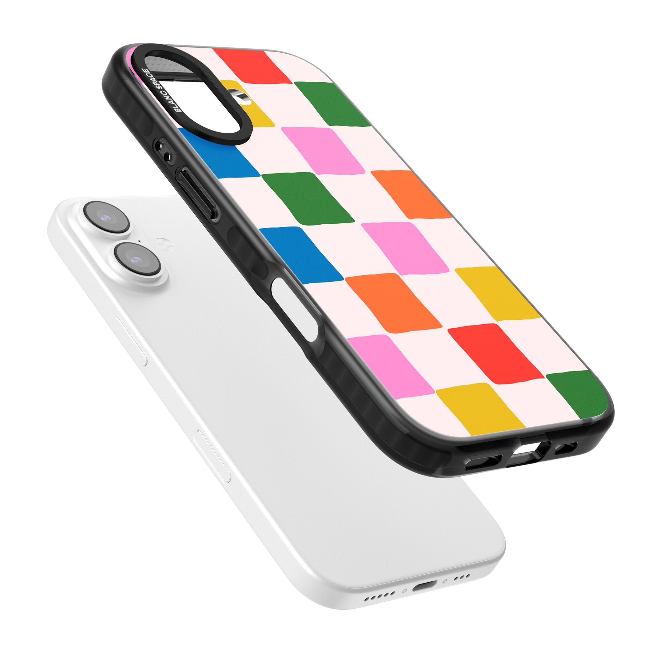 Colour Checked iPhone 17 Impact Black Phone Case Colours