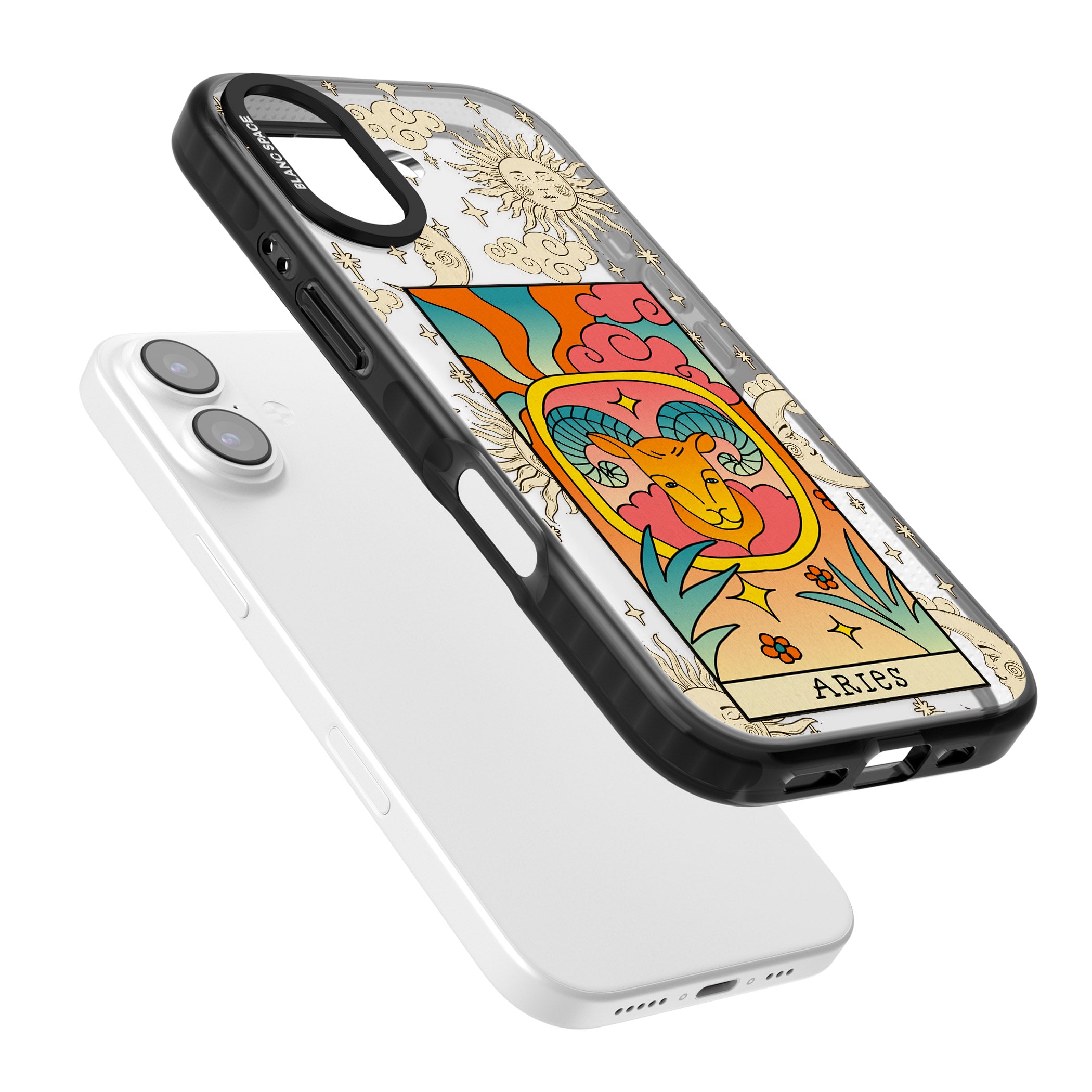 Celestial Zodiac Aries iPhone 17 Impact Black Phone Case Colours