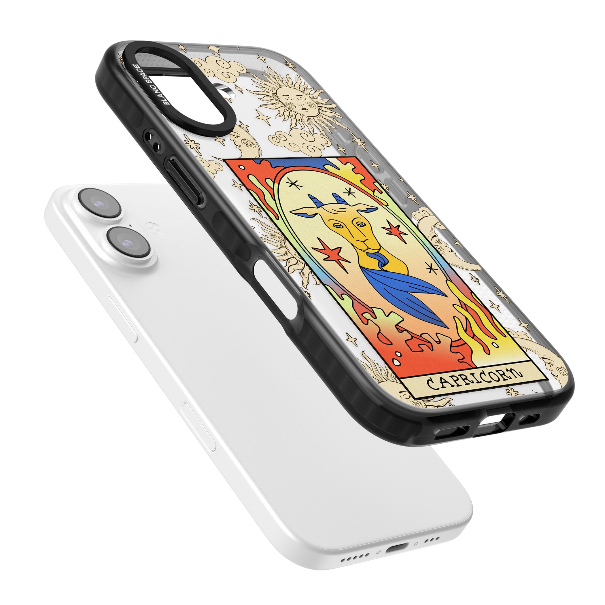 Celestial Zodiac Capricorn iPhone 17 Impact Black Phone Case Colours