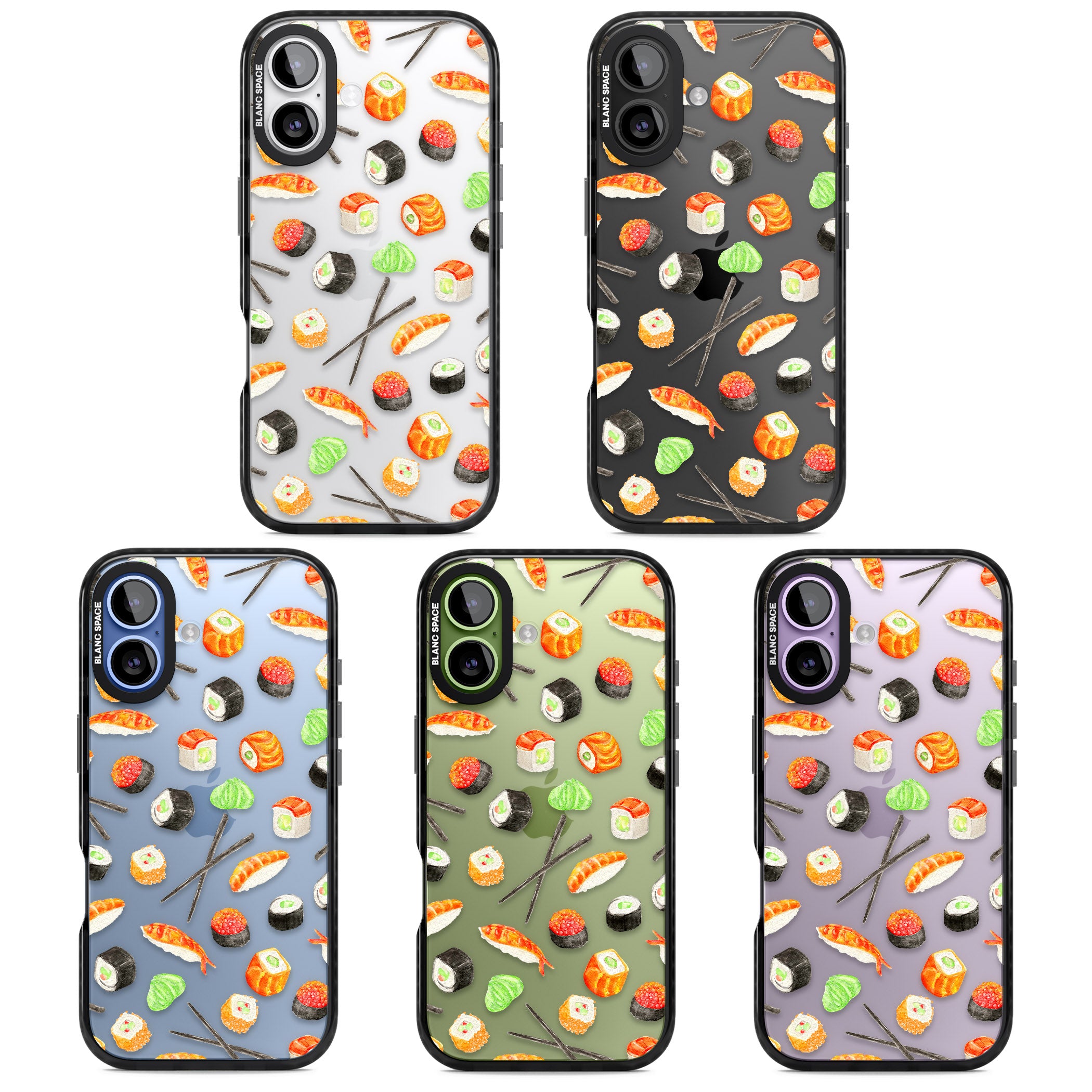 Sushi iPhone 17 Impact Black Phone Case APT Impact Protection