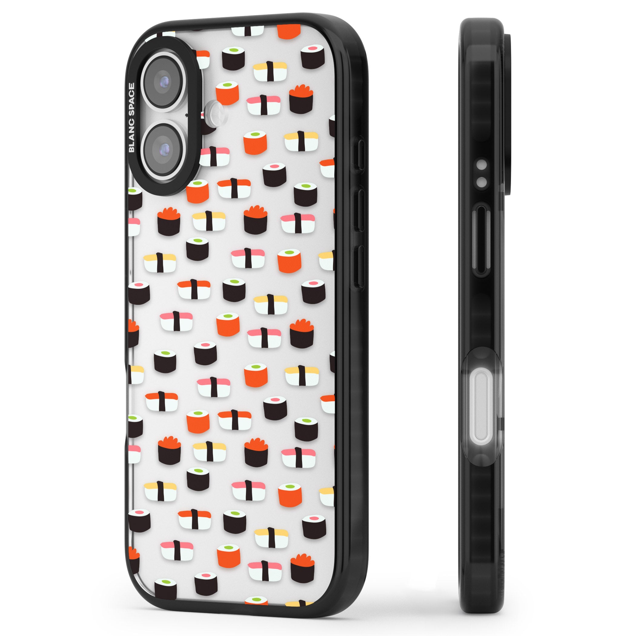 Sushi Pop iPhone 17 Impact Black Phone Case Side Profile