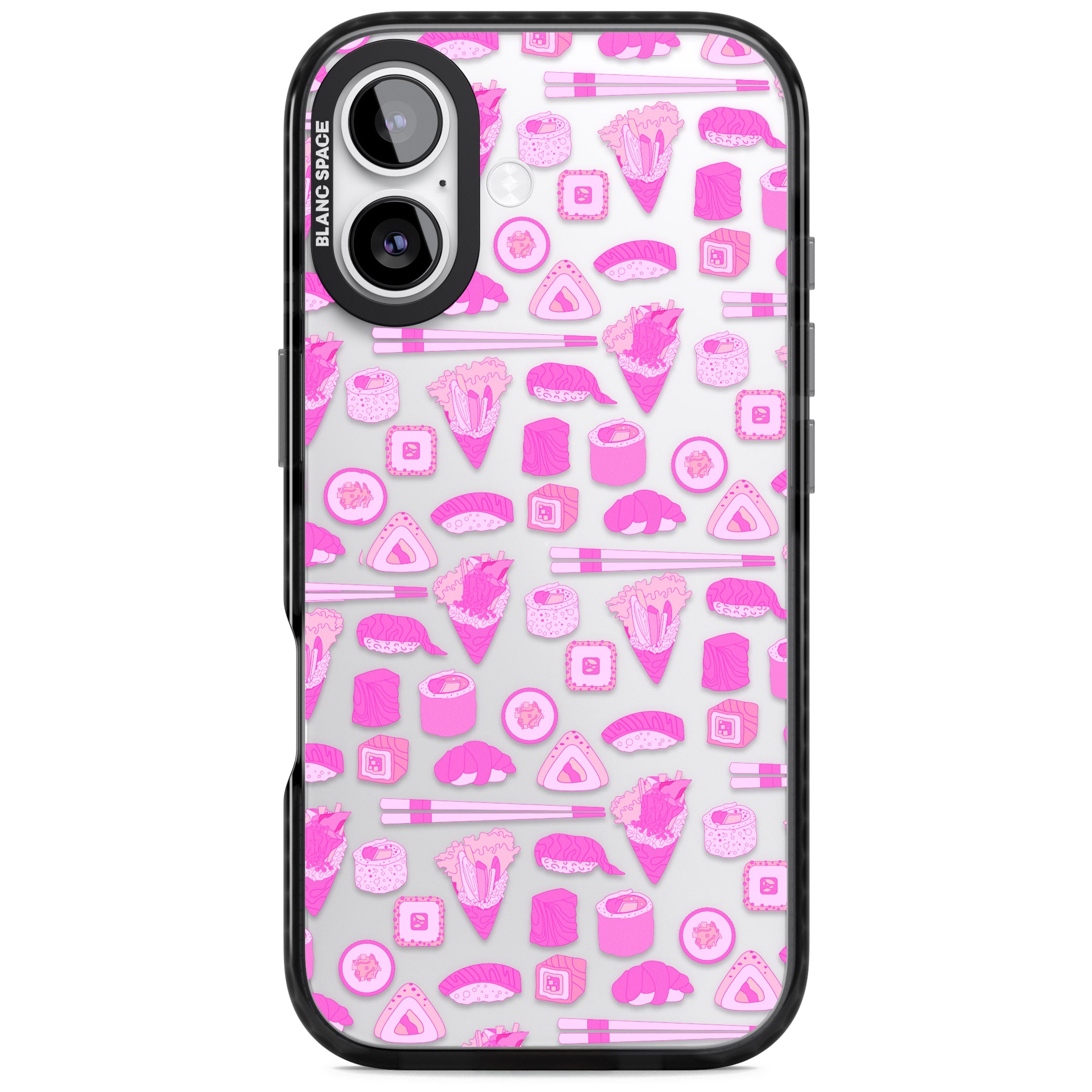 Pink Sushi Pop iPhone 17 Impact Black Phone Case