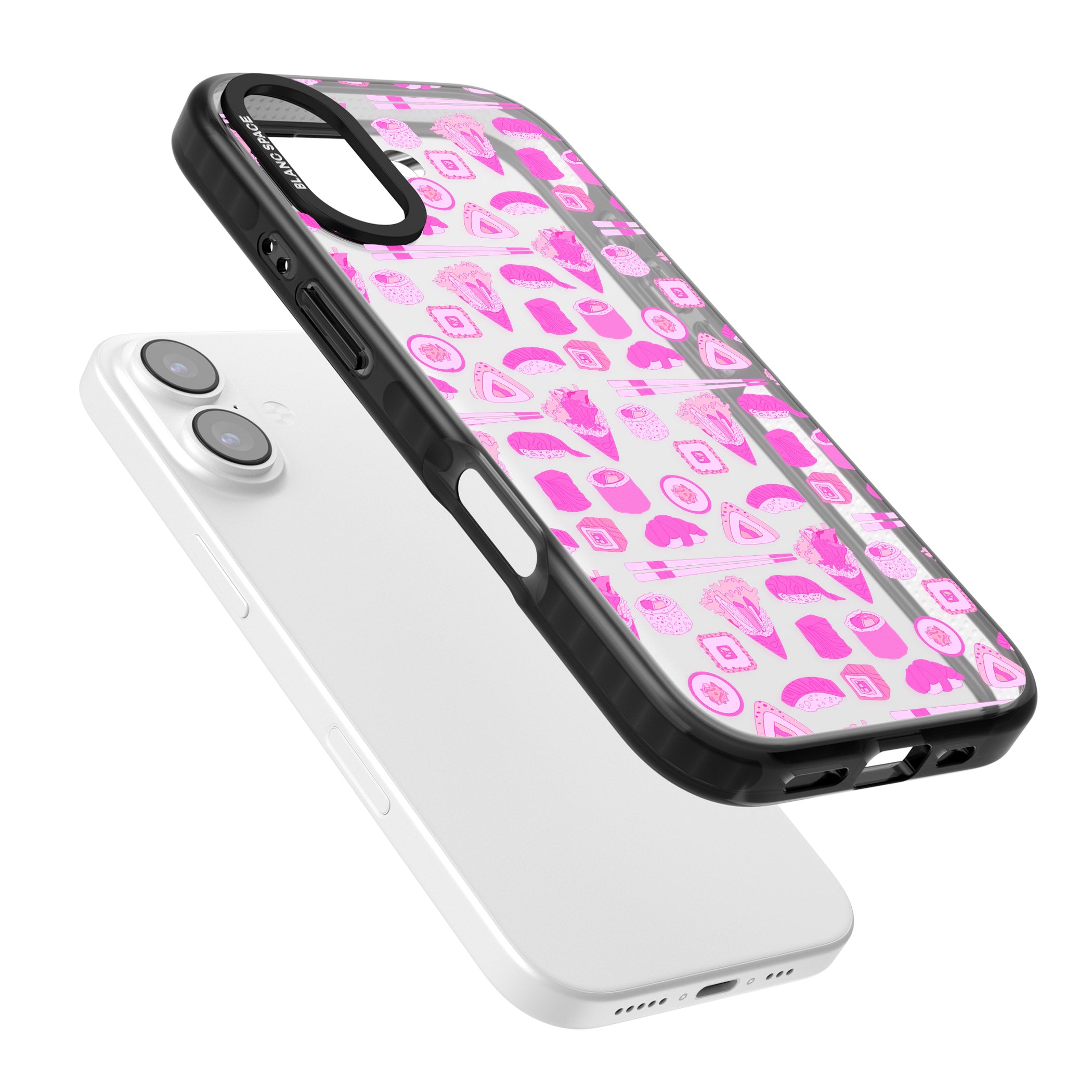Pink Sushi Pop iPhone 17 Impact Black Phone Case Colours