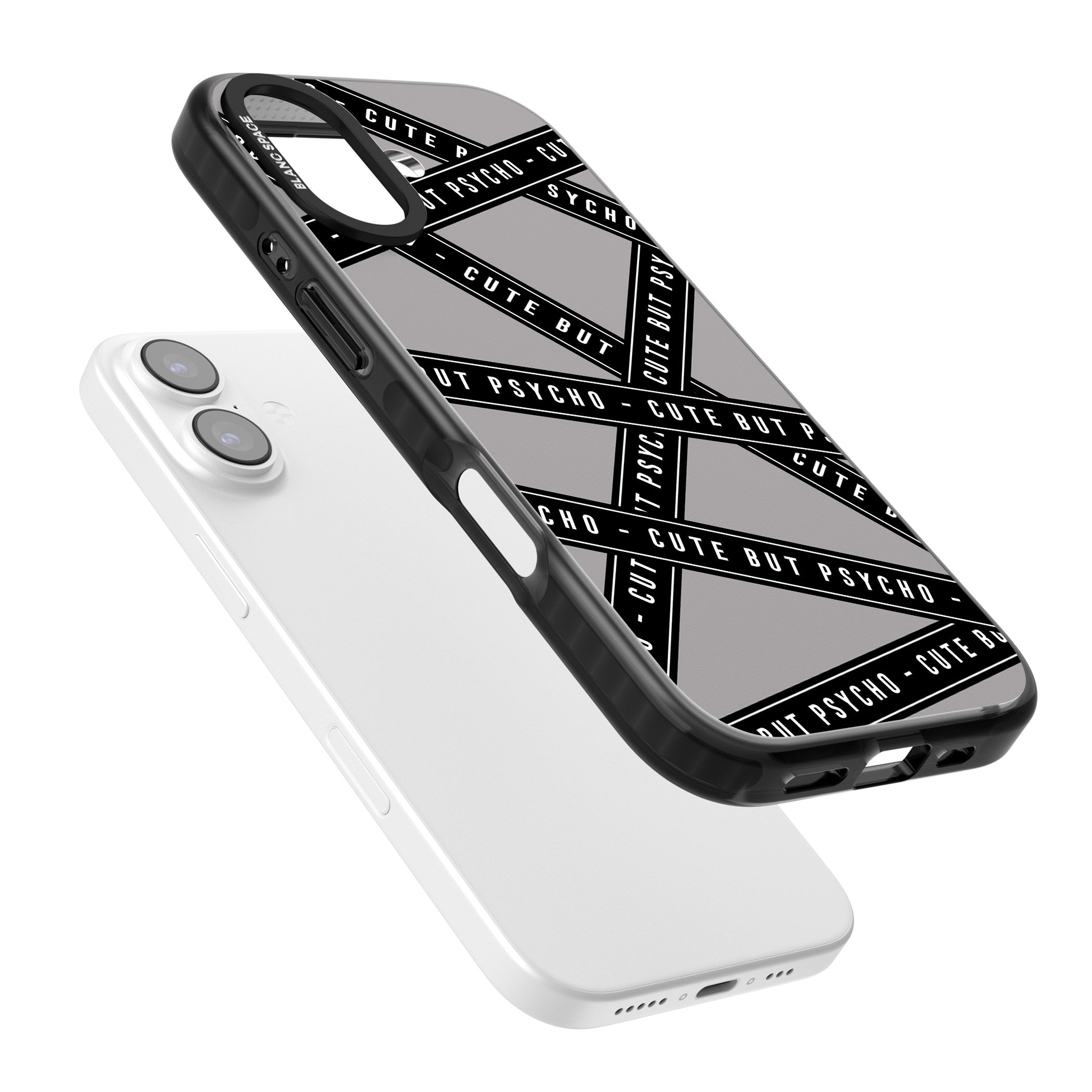 Cute But Psycho iPhone 17 Impact Black Phone Case Colours