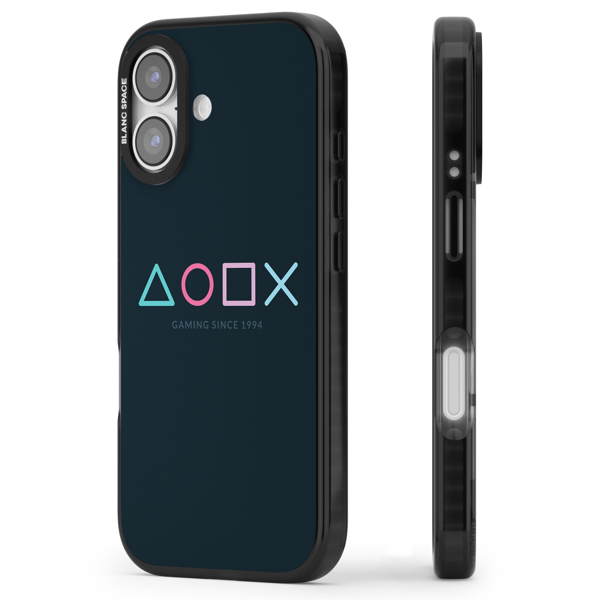 Gaming Since 1994 Station iPhone 17 Impact Black Phone Case Side Profile