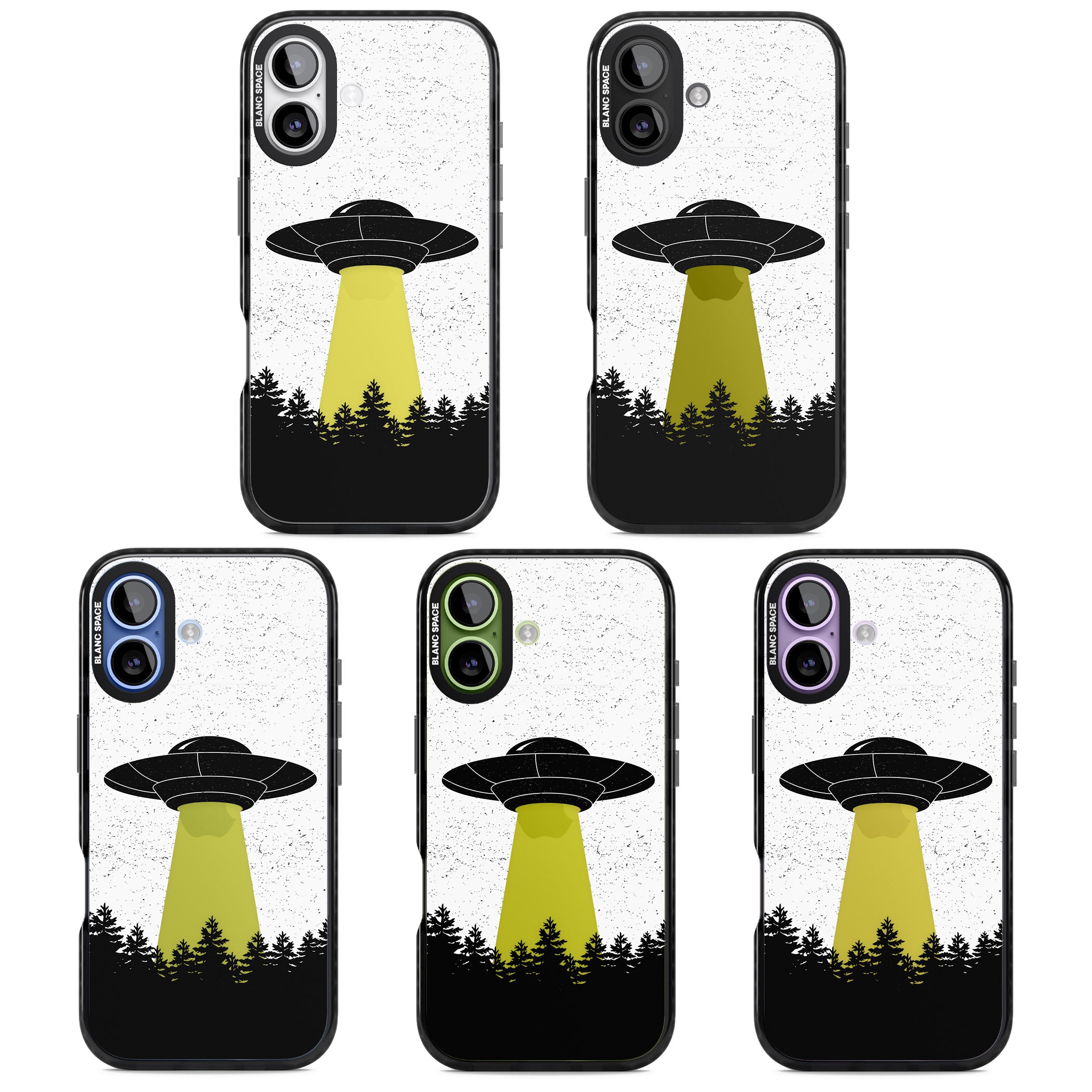 Alien Abduction iPhone 17 Impact Black Phone Case APT Impact Protection