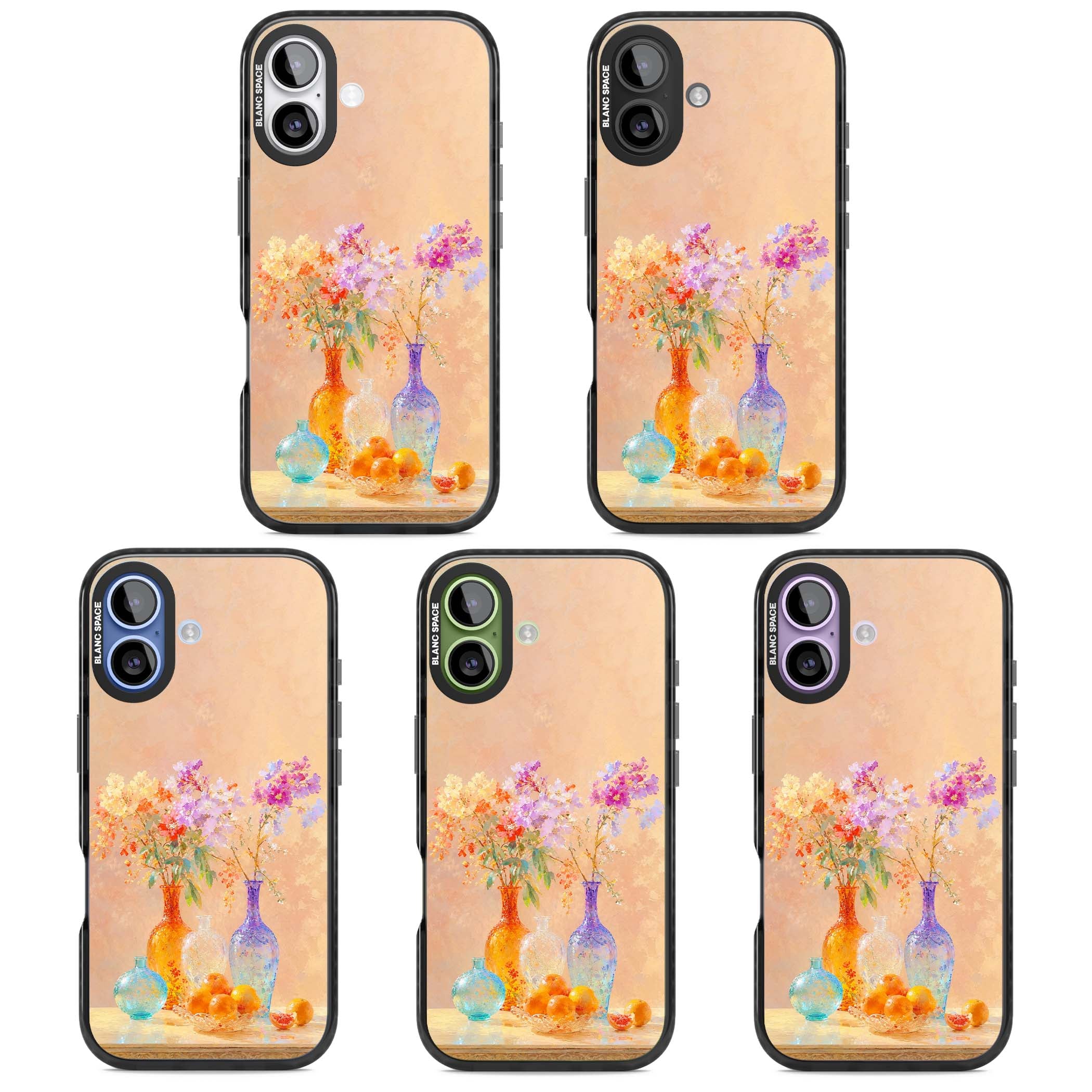 Peach Glass art iPhone case | Clear Impact case for iPhone 17