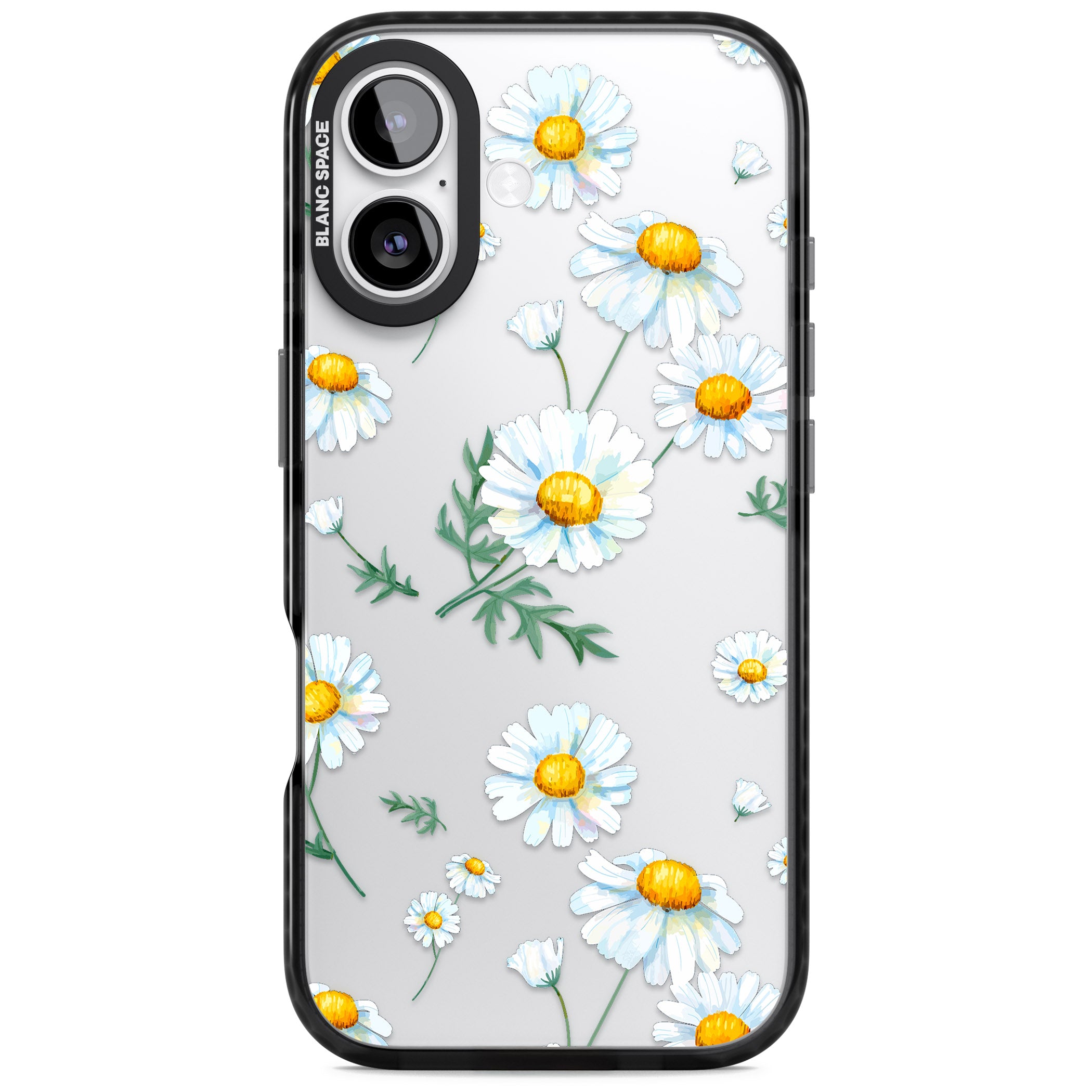 Vintage Painted Daisies iPhone 17 Impact Black Phone Case