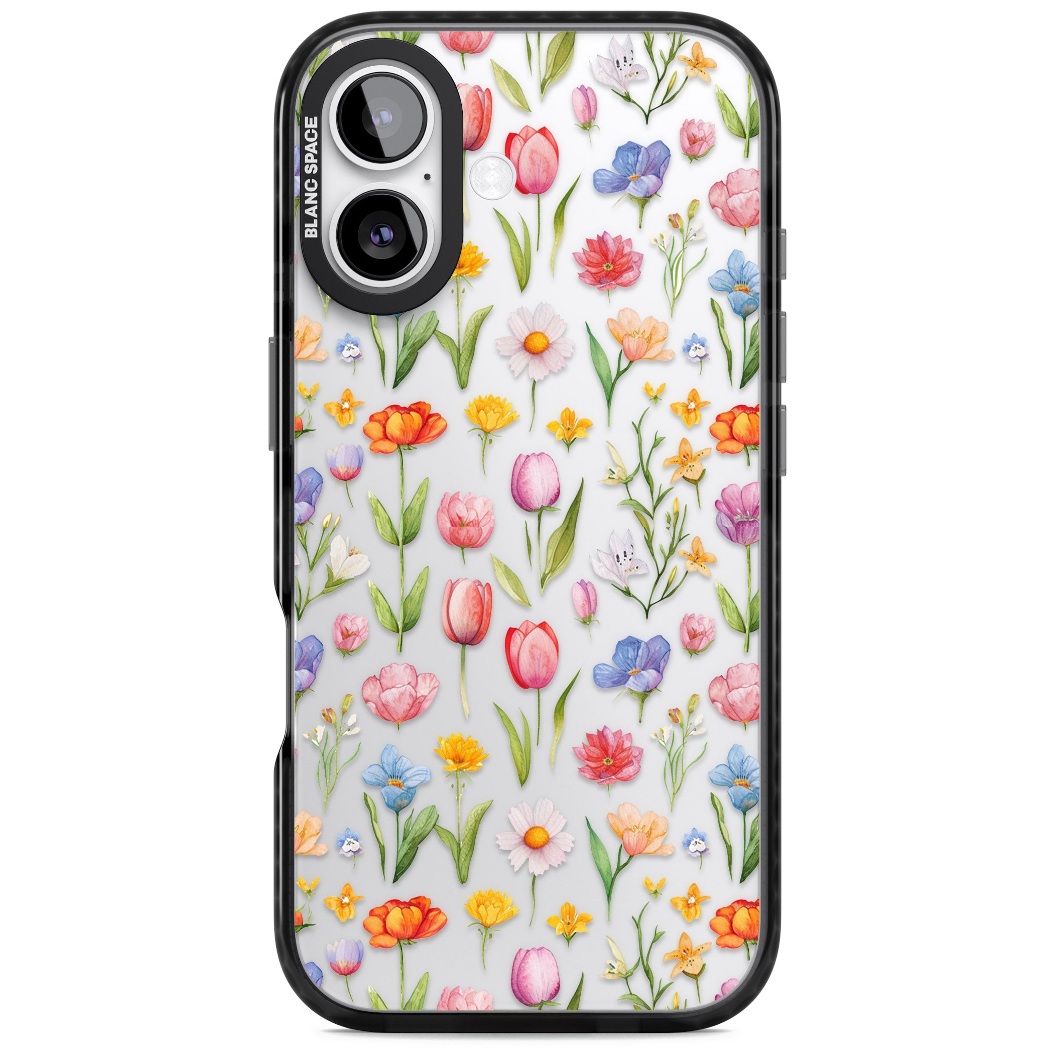 Small Flower Mix iPhone 17 Impact Black Phone Case