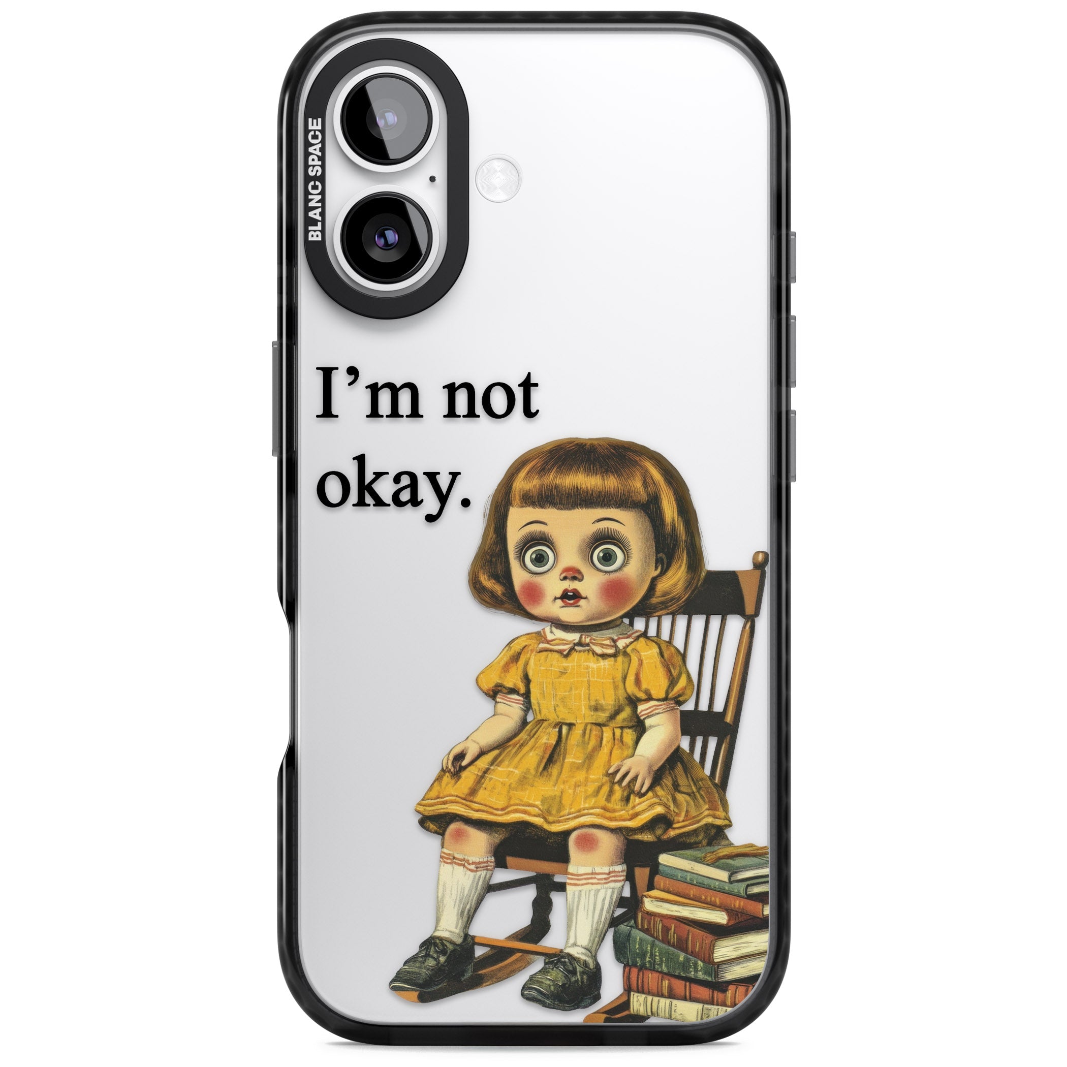 Im Not Okay iPhone 17 Impact Black Phone Case