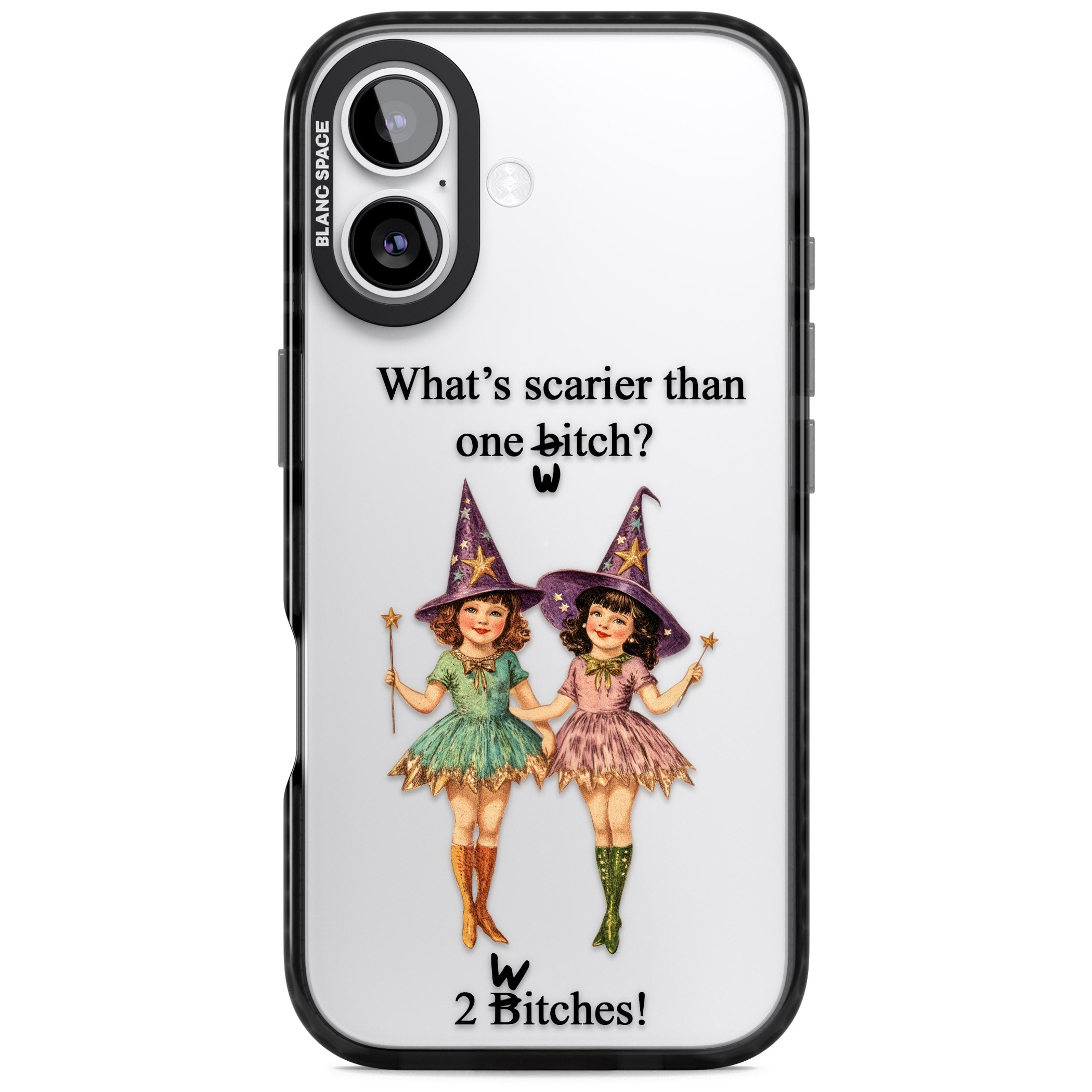 Two Witches iPhone 17 Impact Black Phone Case