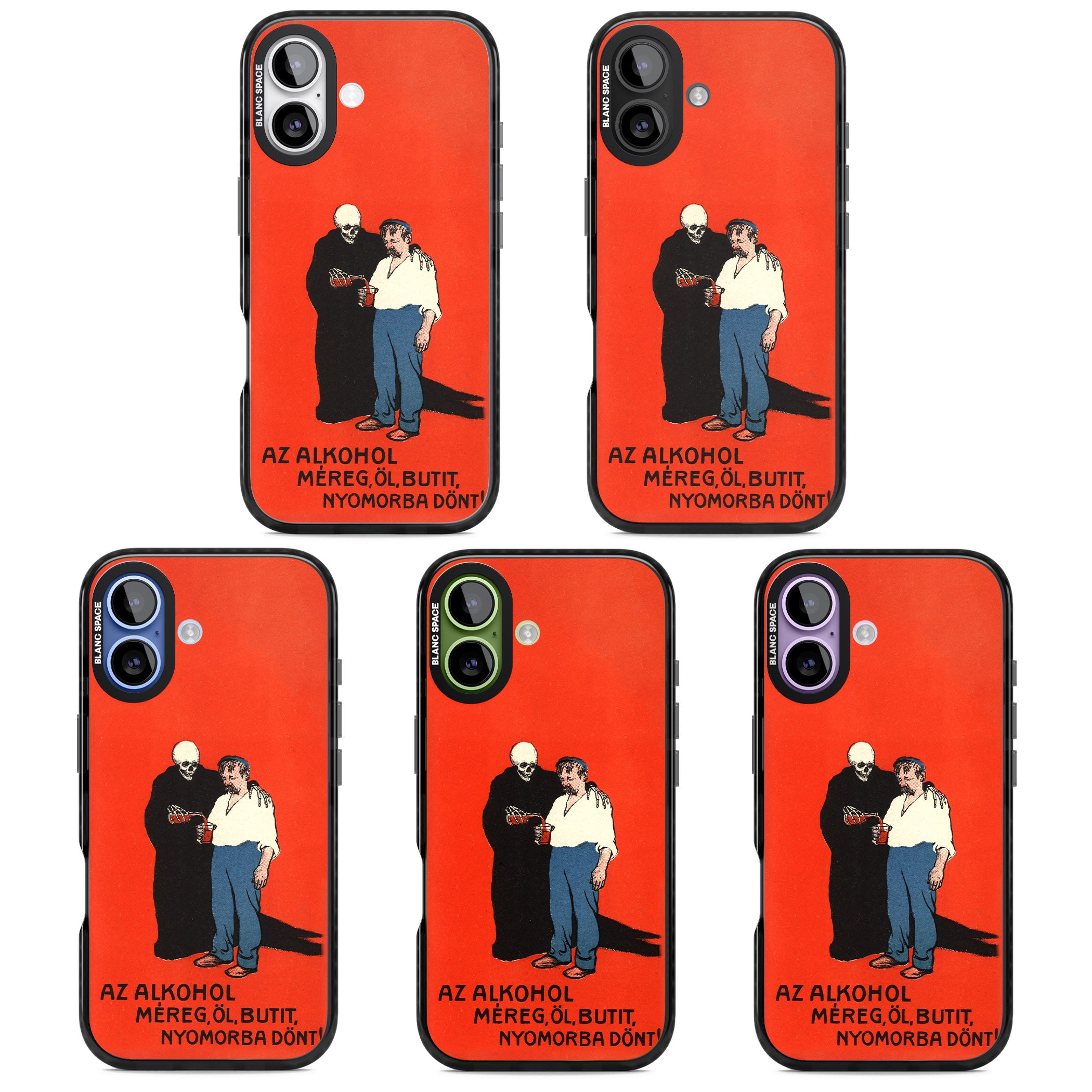 Az Alkohol Poster iPhone 17 Impact Black Phone Case APT Impact Protection