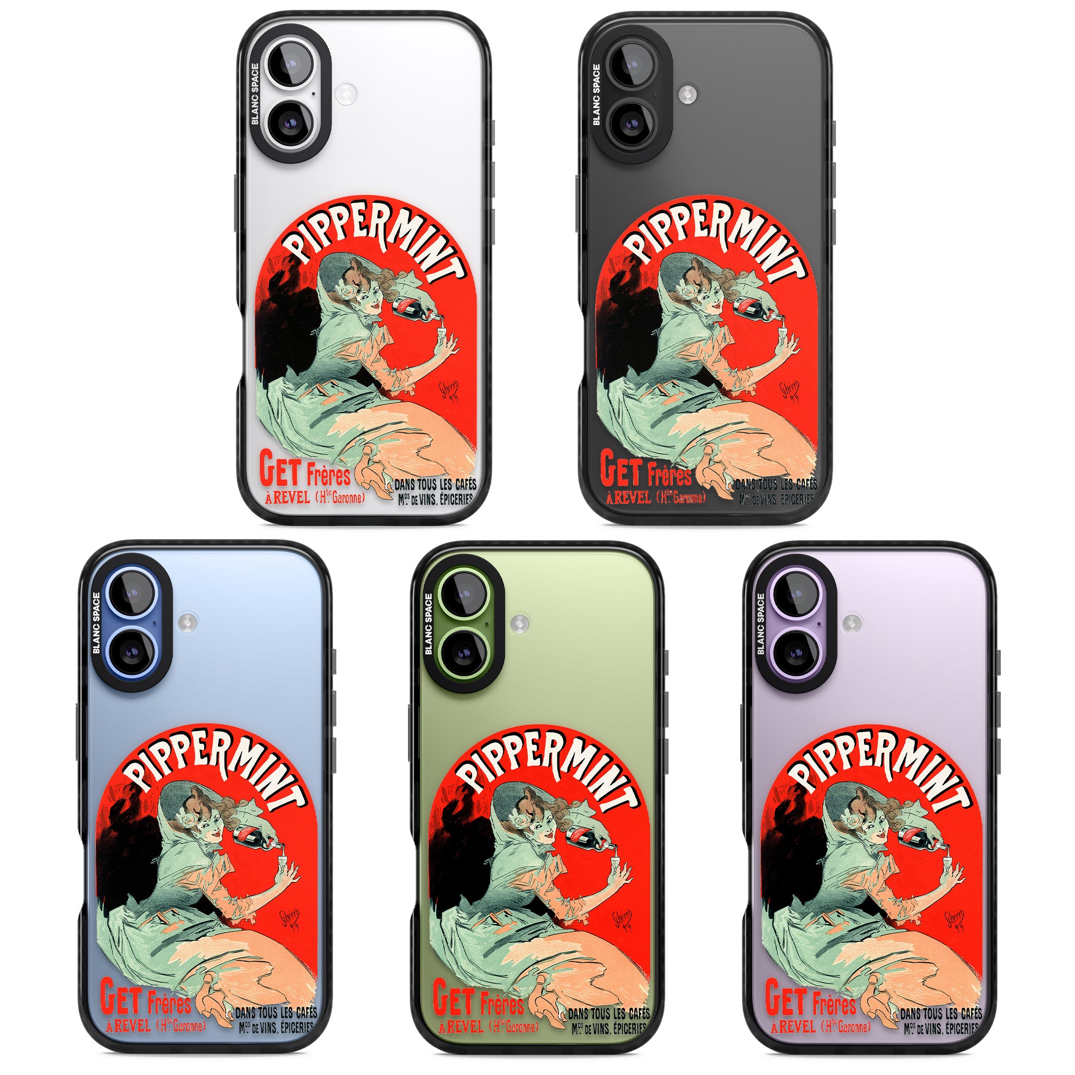 Pippermint Poster iPhone 17 Impact Black Phone Case APT Impact Protection