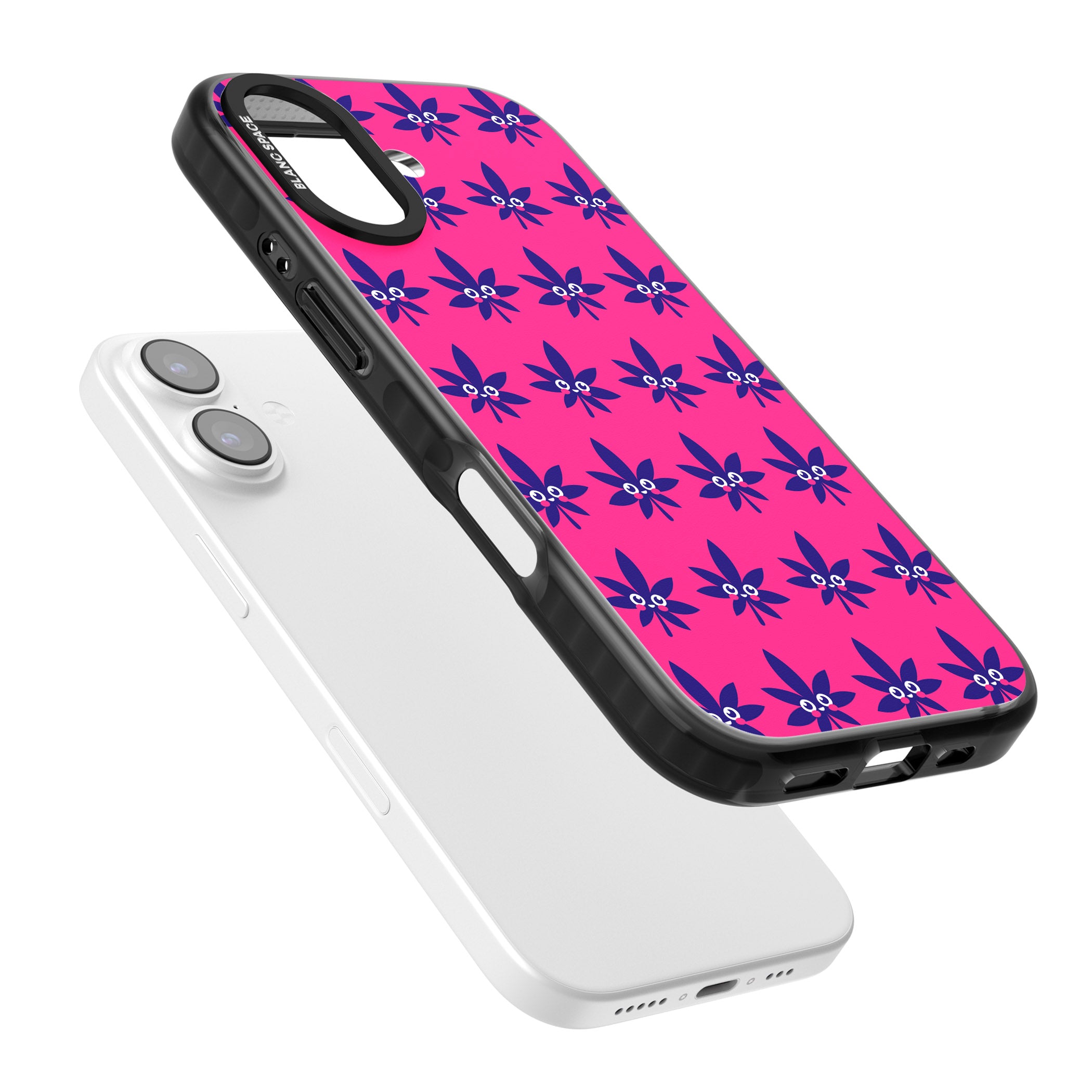 Pink Sativa iPhone 17 Impact Black Phone Case Colours