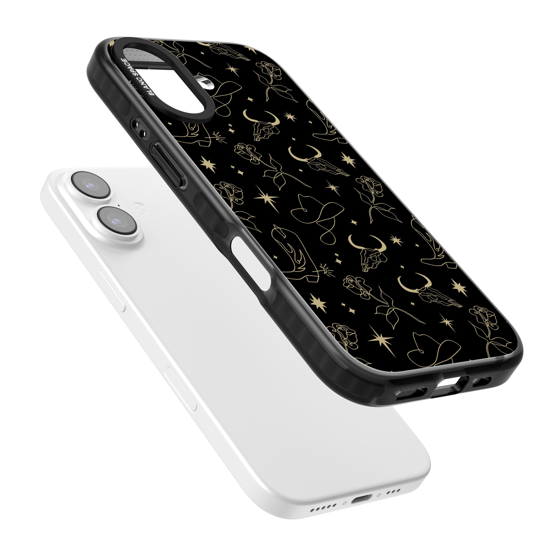 Celestial West Pattern iPhone 17 Impact Black Phone Case Colours