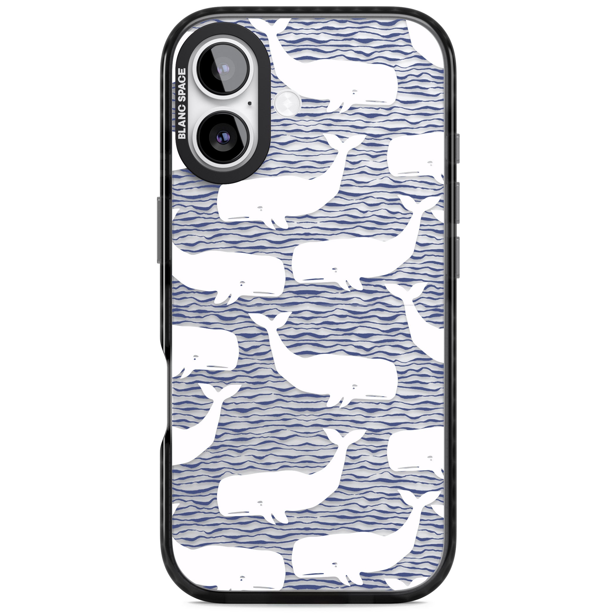 Whale Wave iPhone 17 Impact Black Phone Case