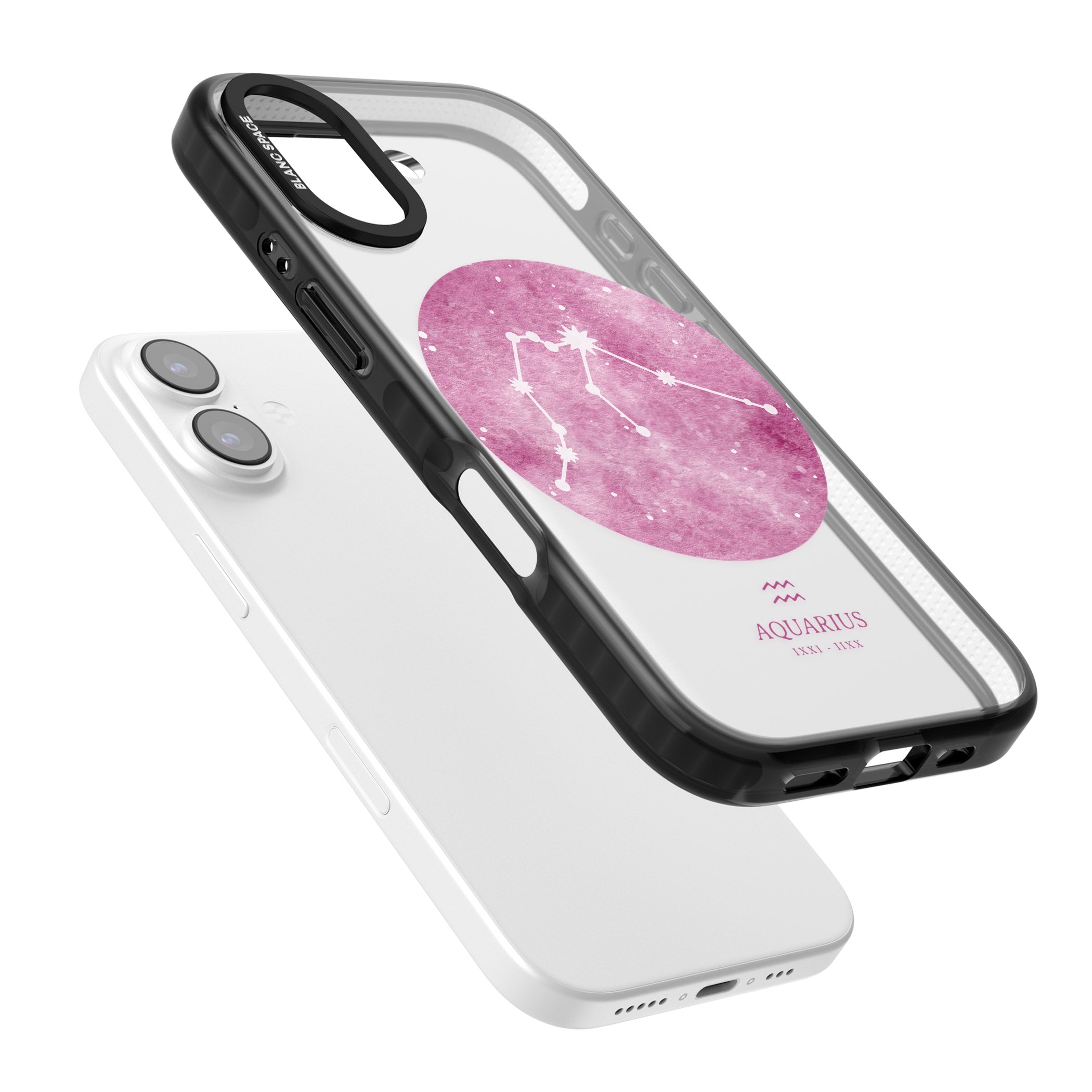 Aquarius Zodiac iPhone 17 Impact Black Phone Case Colours