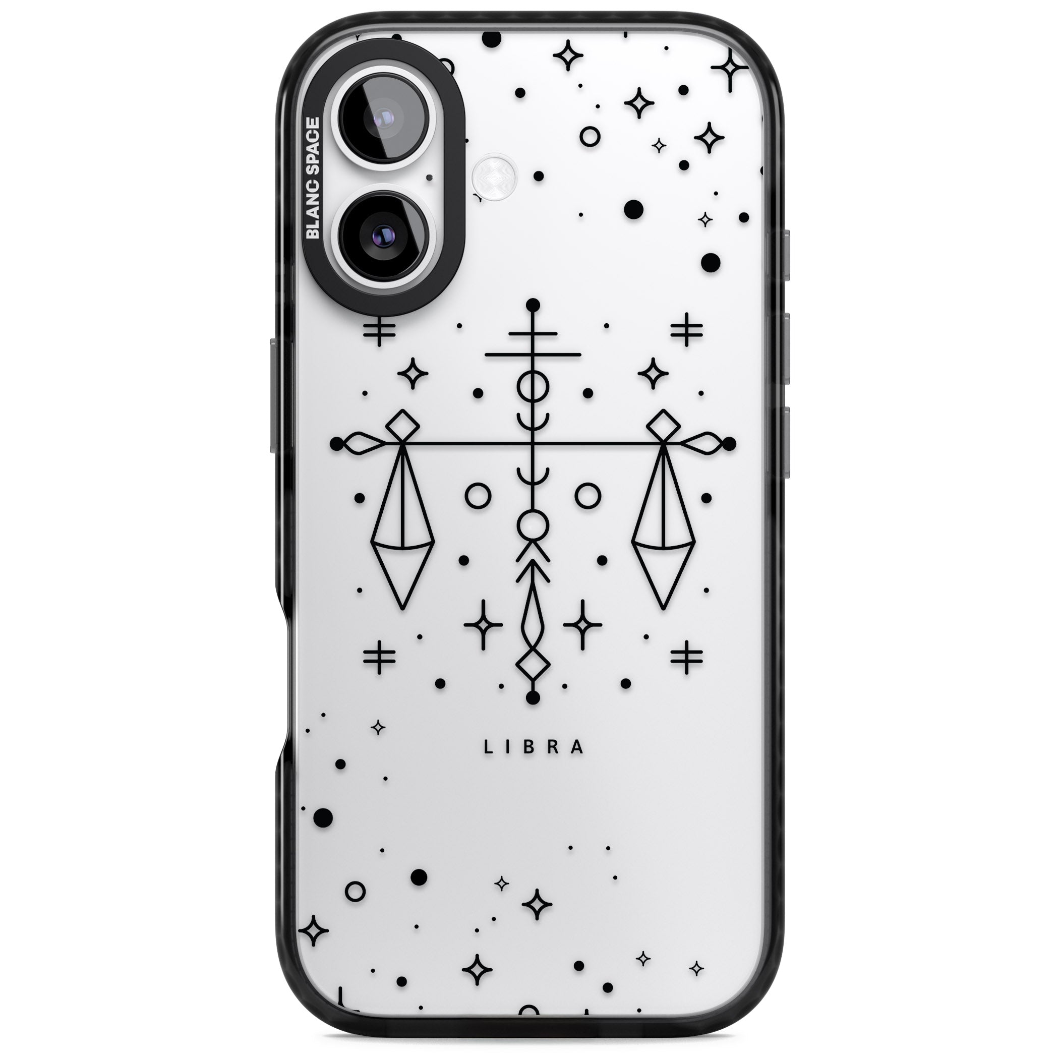 Libra Abstract Zodiac iPhone 17 Impact Black Phone Case