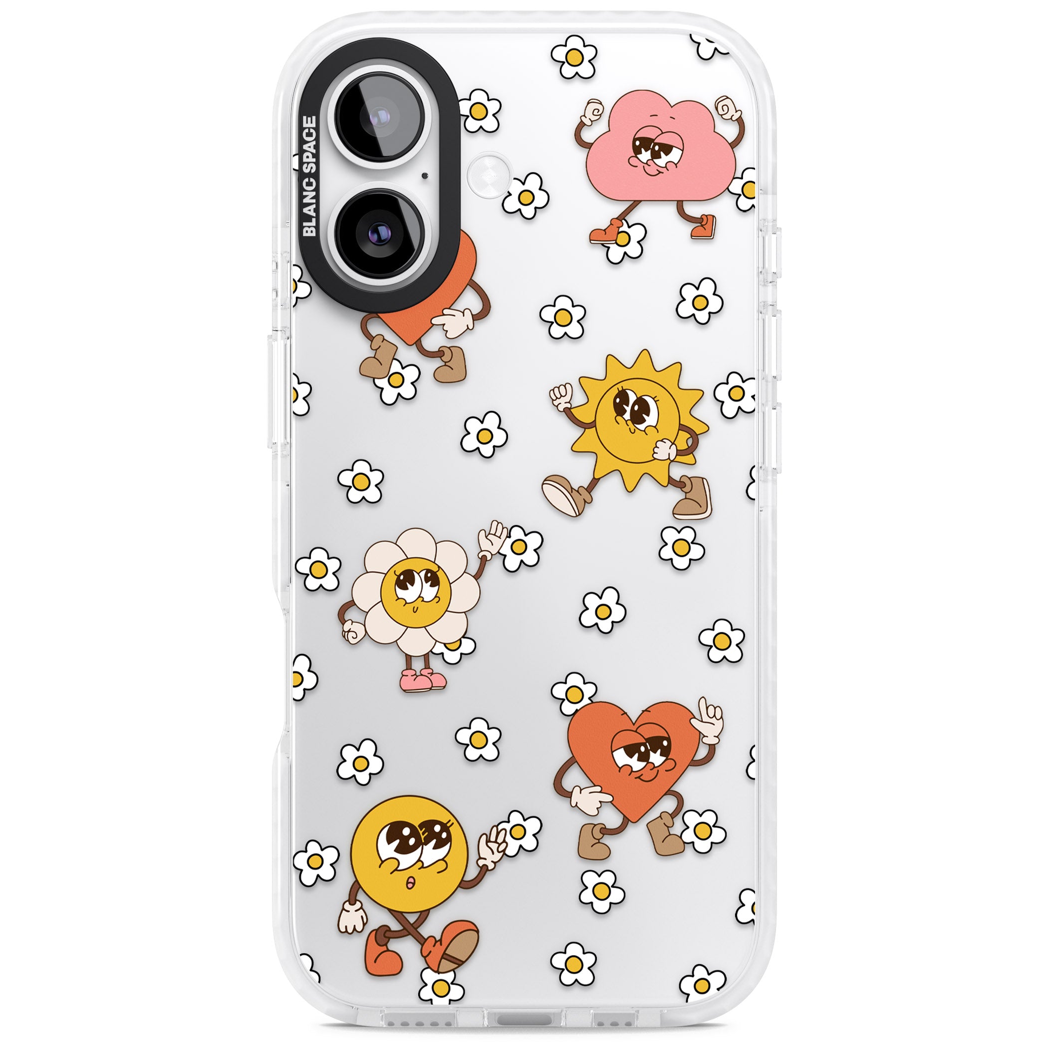Daisies & Friends iPhone 17 Impact Clear Phone Case