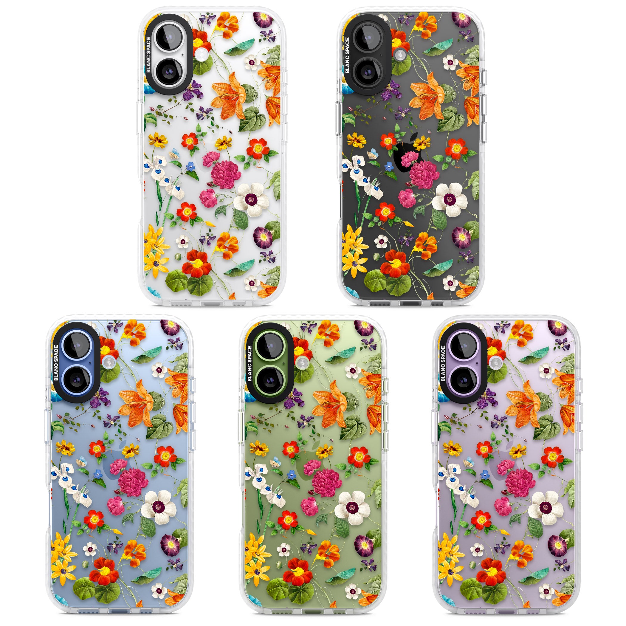 Whimsical Wildflowers iPhone 17 Impact Clear Phone Case APT Impact Protection