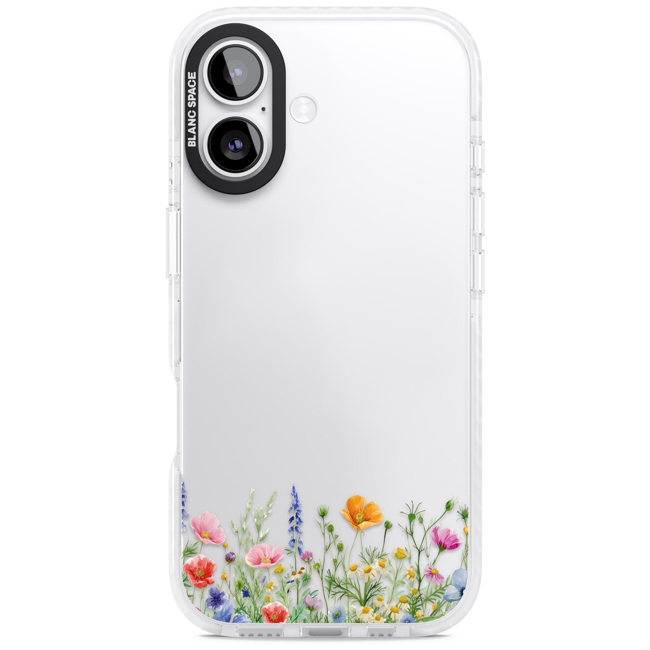 Minimal Wildflowers iPhone 17 Impact Clear Phone Case