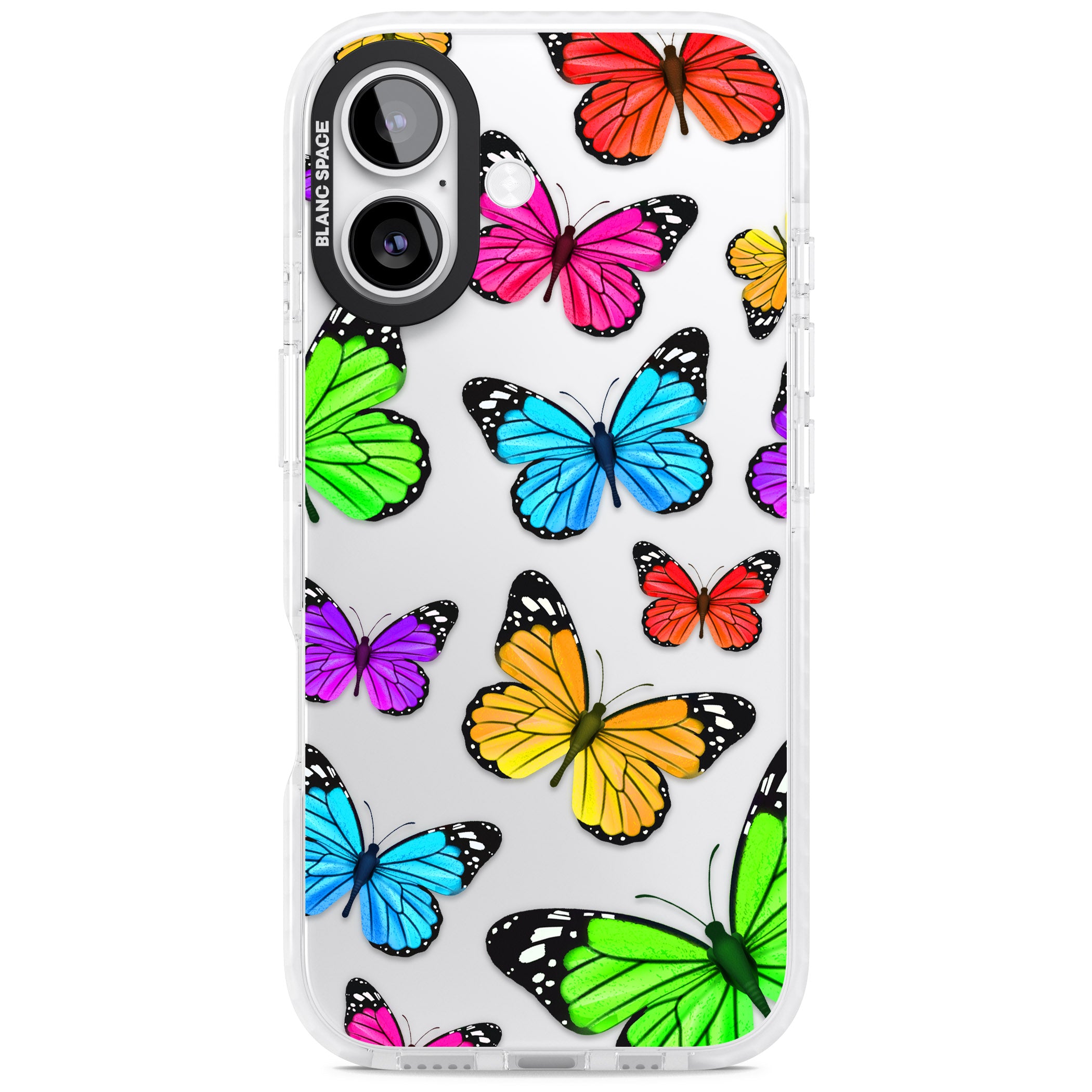 Vibrant Butterflies iPhone 17 Impact Clear Phone Case