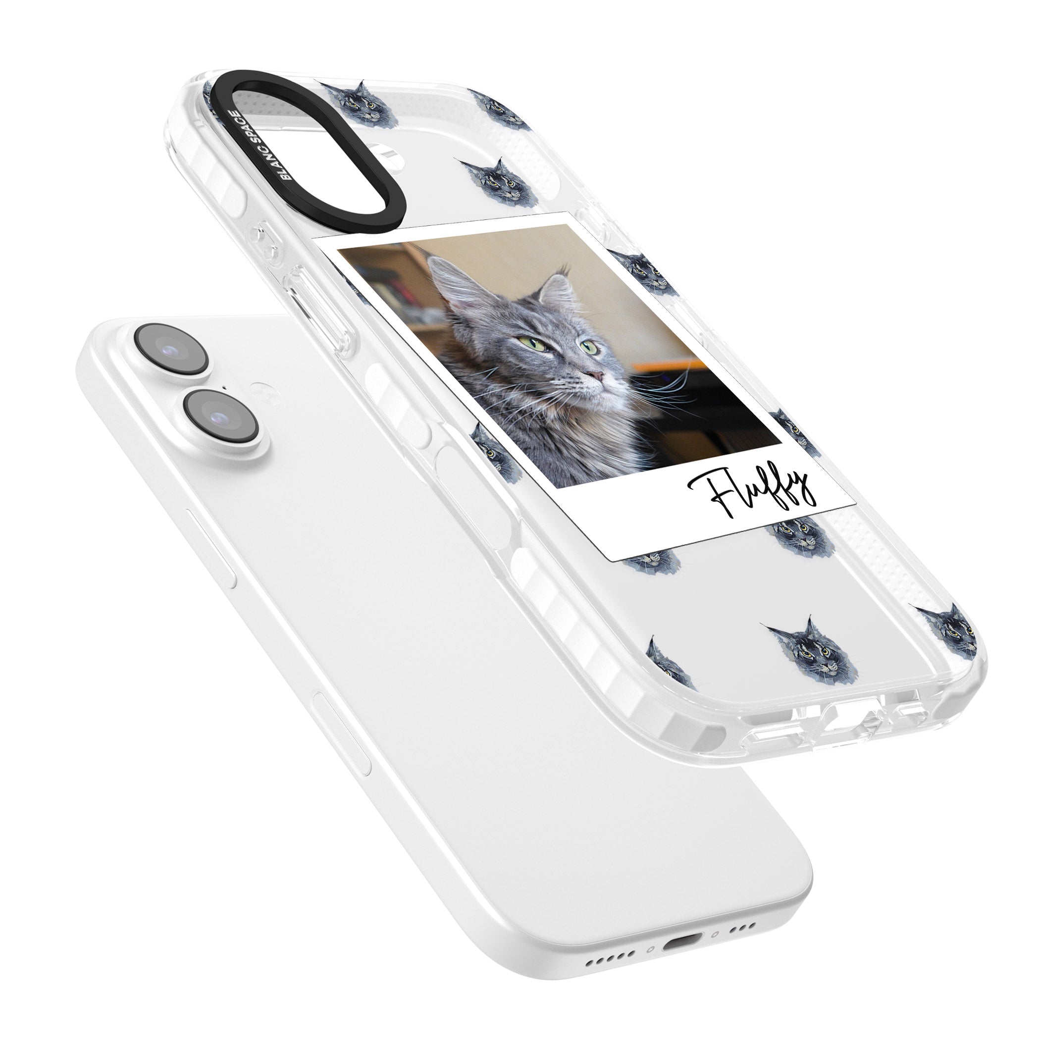 Personalised Maine Coon Photo iPhone 17 Impact Clear Phone Case Colours