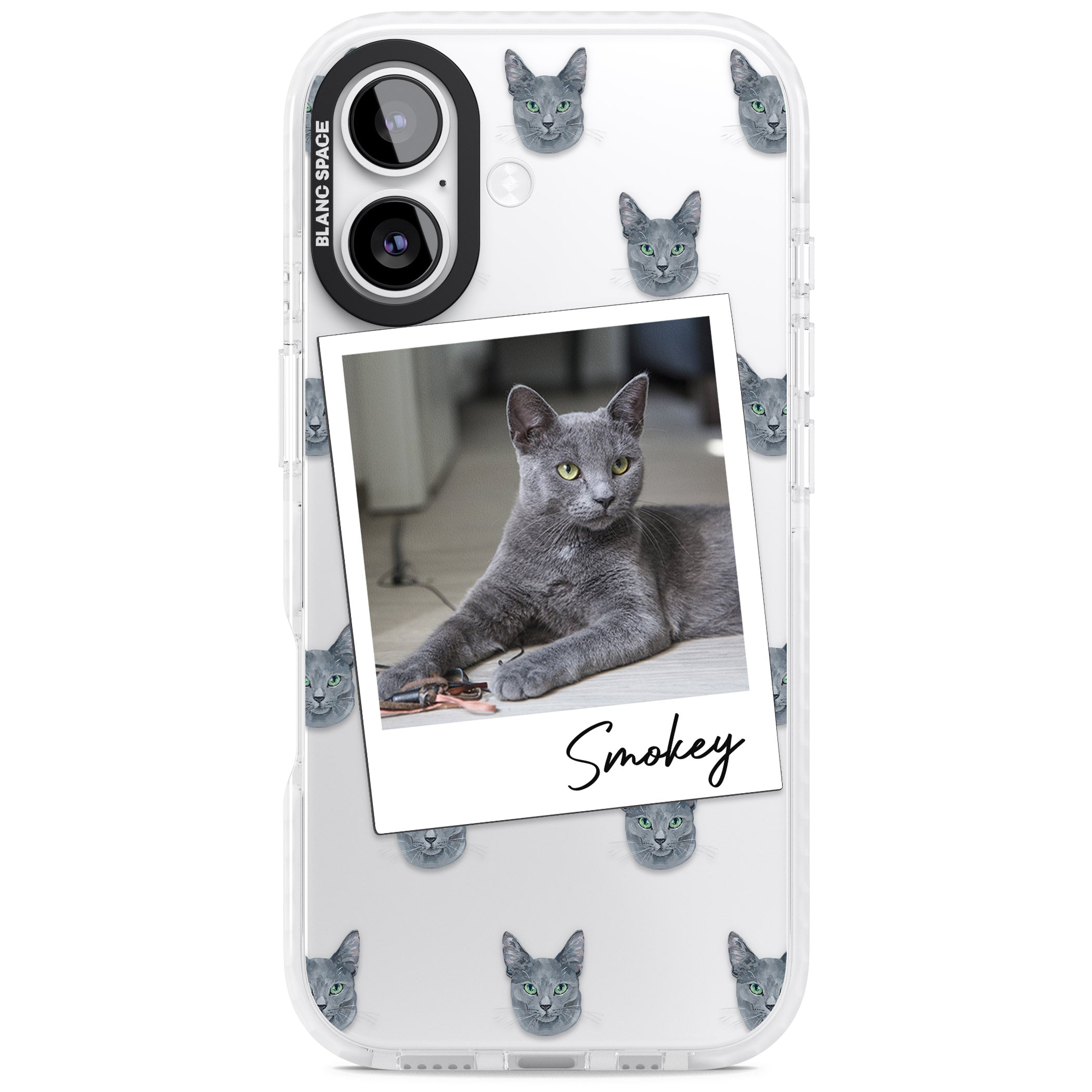 Personalised Korat Cat Photo iPhone 17 Impact Clear Phone Case
