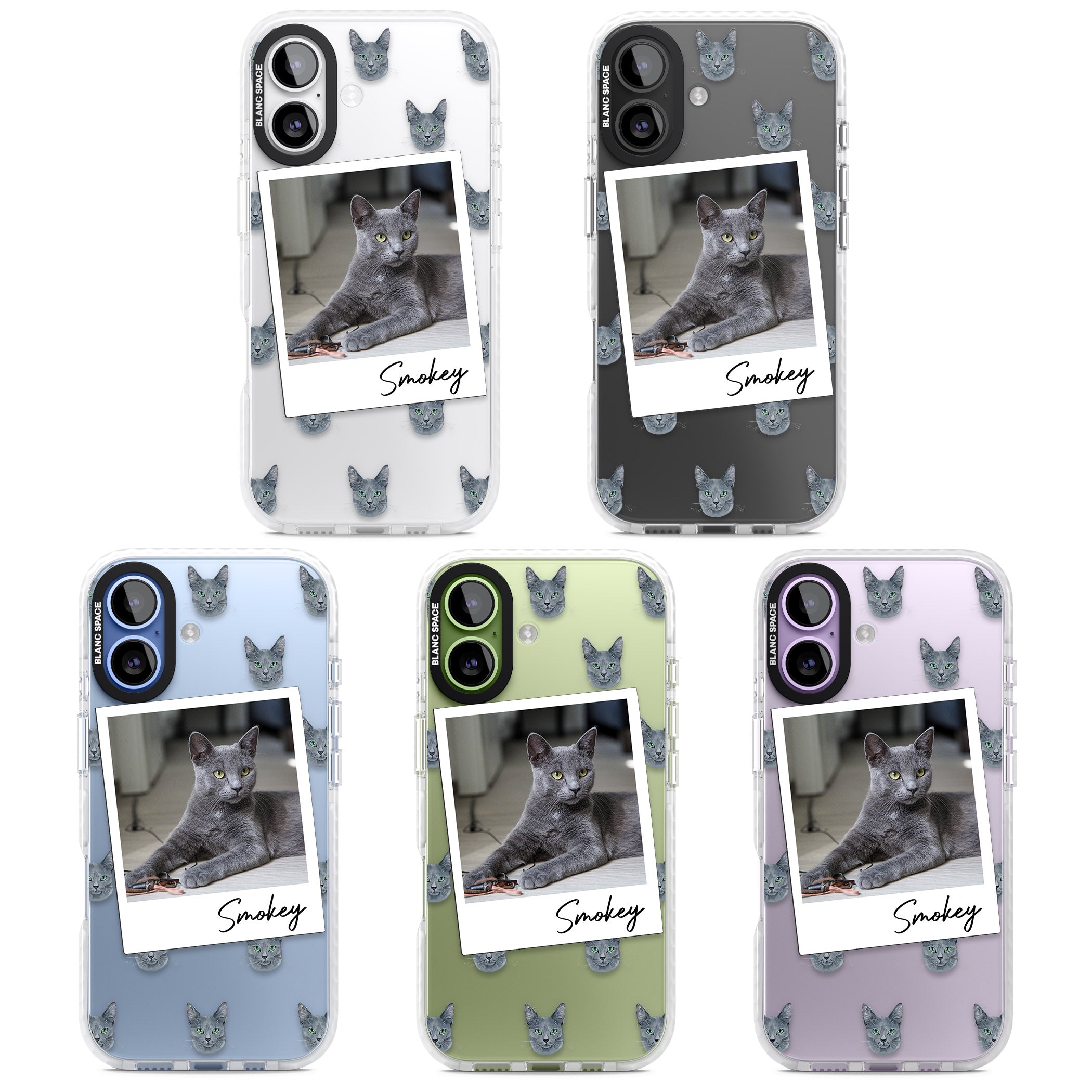Personalised Korat Cat Photo iPhone 17 Impact Clear Phone Case APT Impact Protection