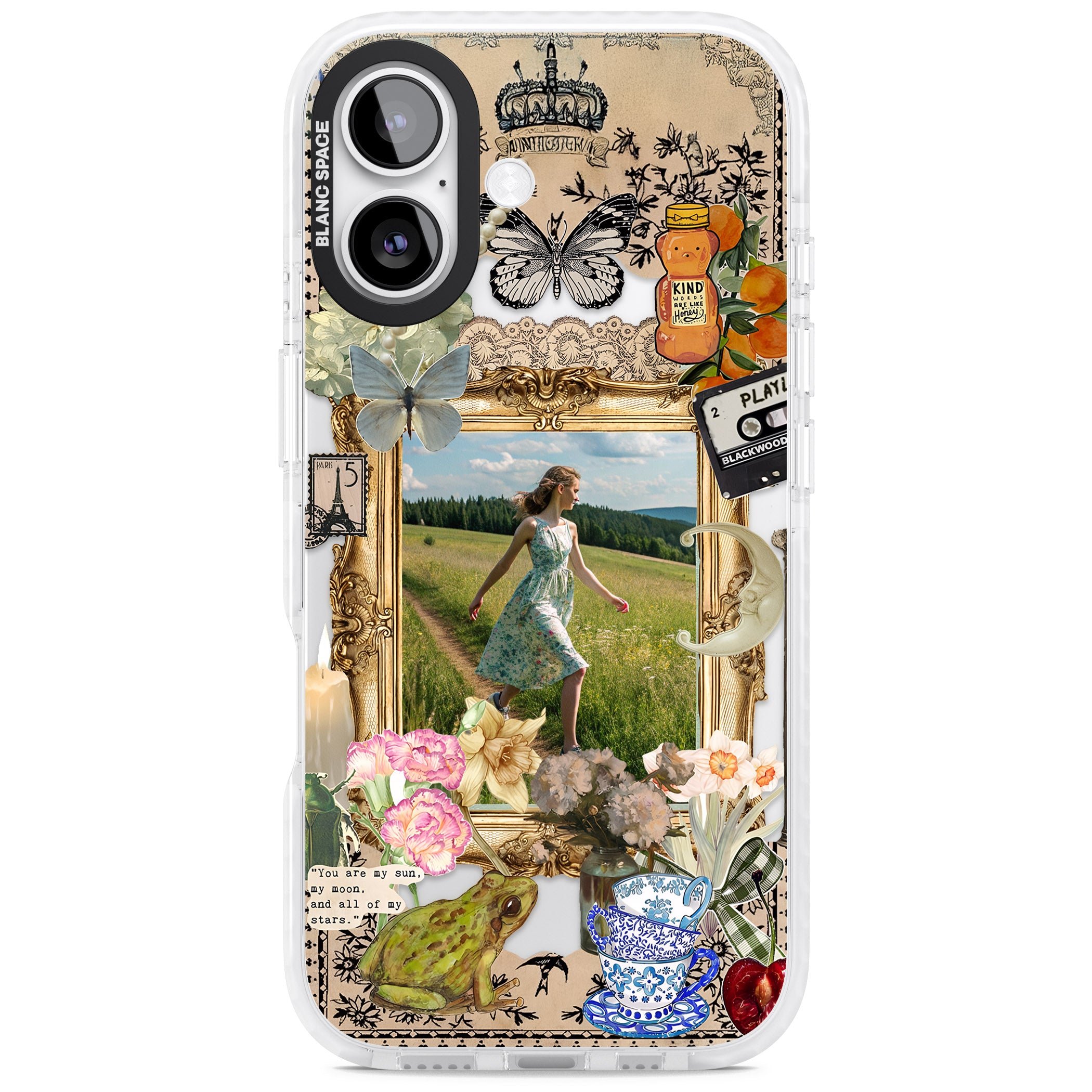 Personalised Country Collage Frame iPhone 17 Impact Clear Phone Case