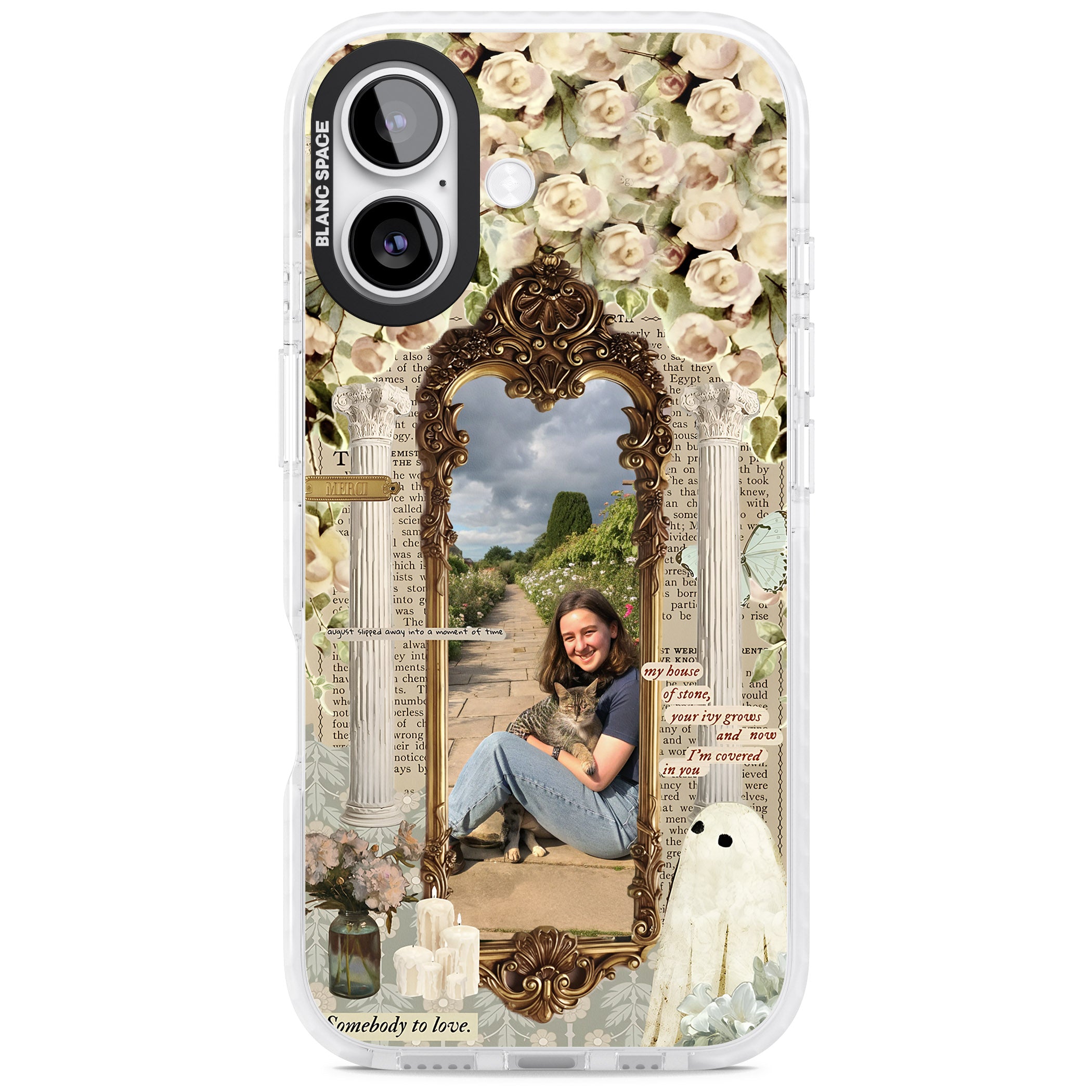 Personalised Soft Vintage Frame iPhone 17 Impact Clear Phone Case