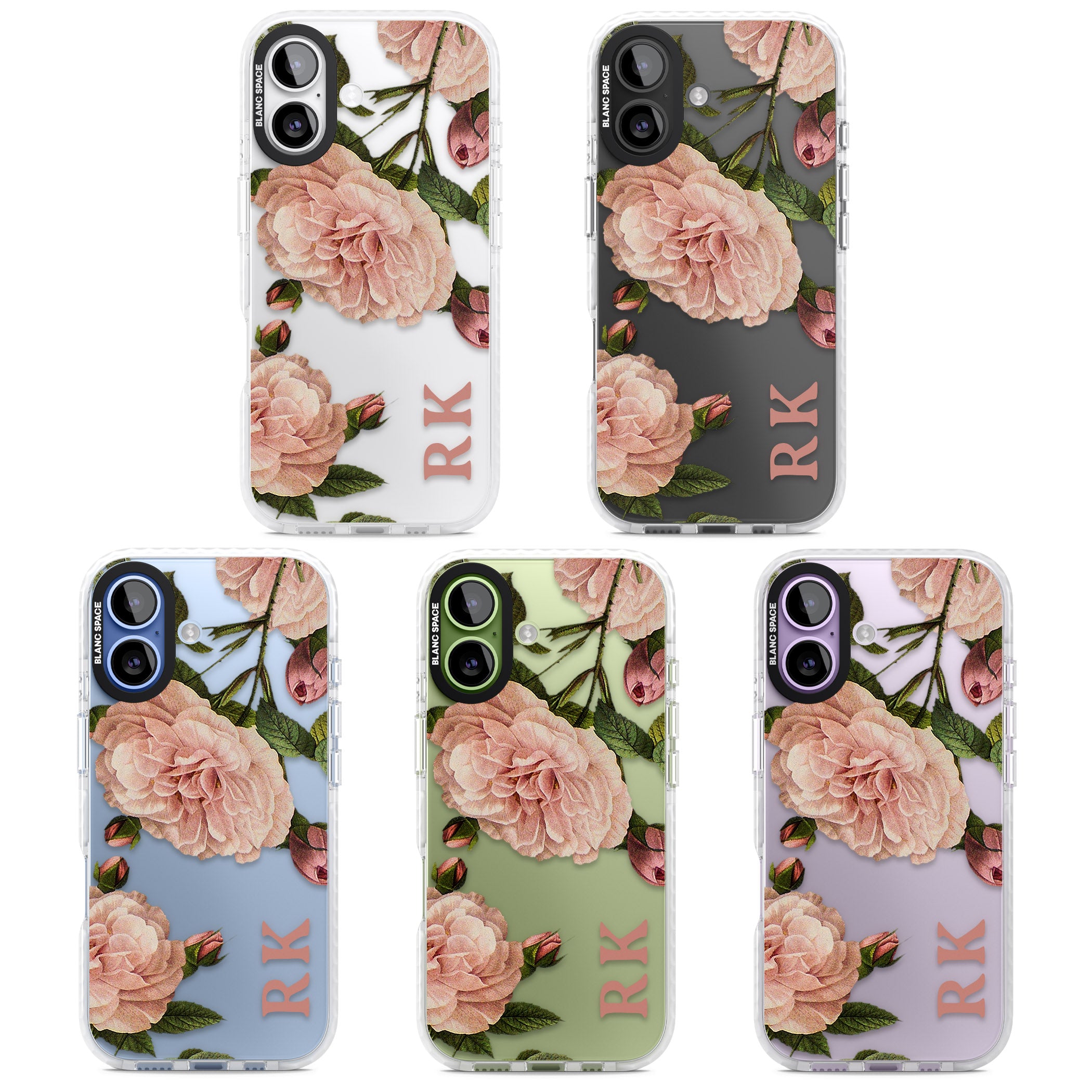 Personalised Vintage Floral iPhone 17 Impact Clear Phone Case APT Impact Protection