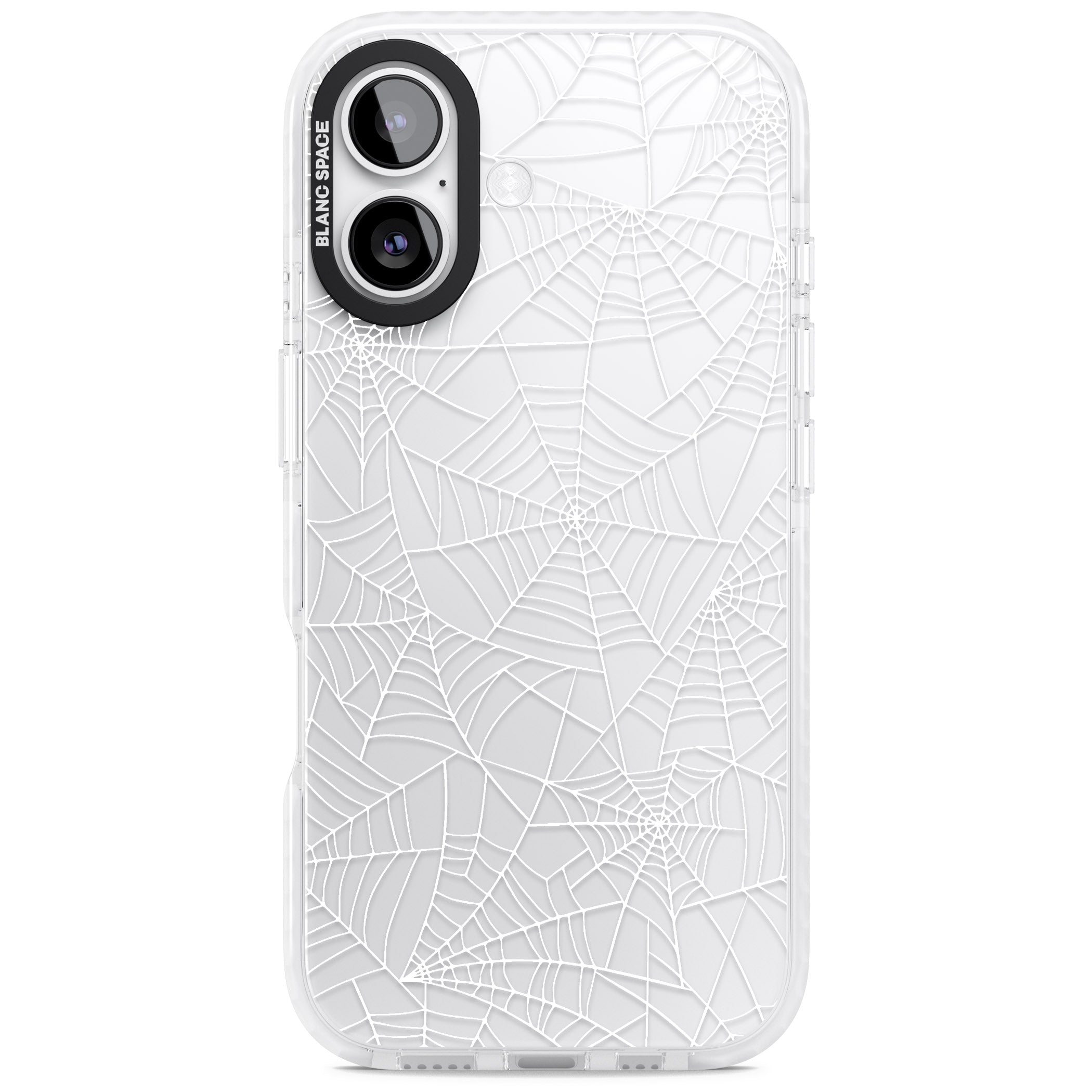 Personalised Spider Webs iPhone 17 Impact Clear Phone Case