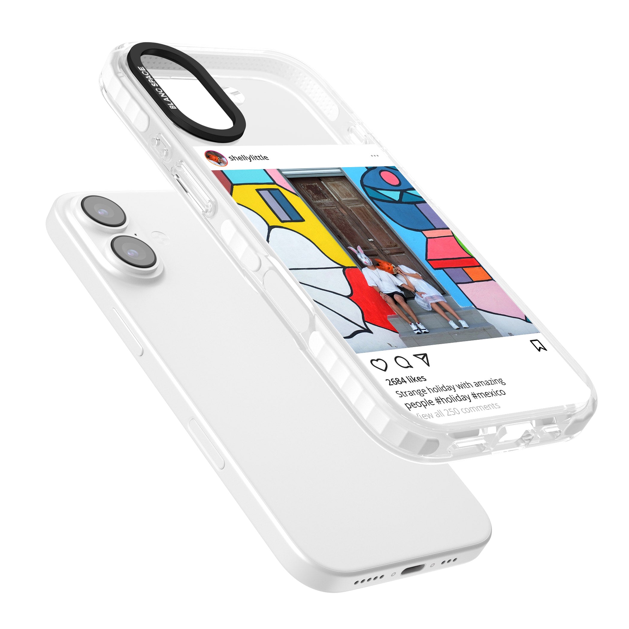 Personalised Instagram iPhone 17 Impact Clear Phone Case Colours