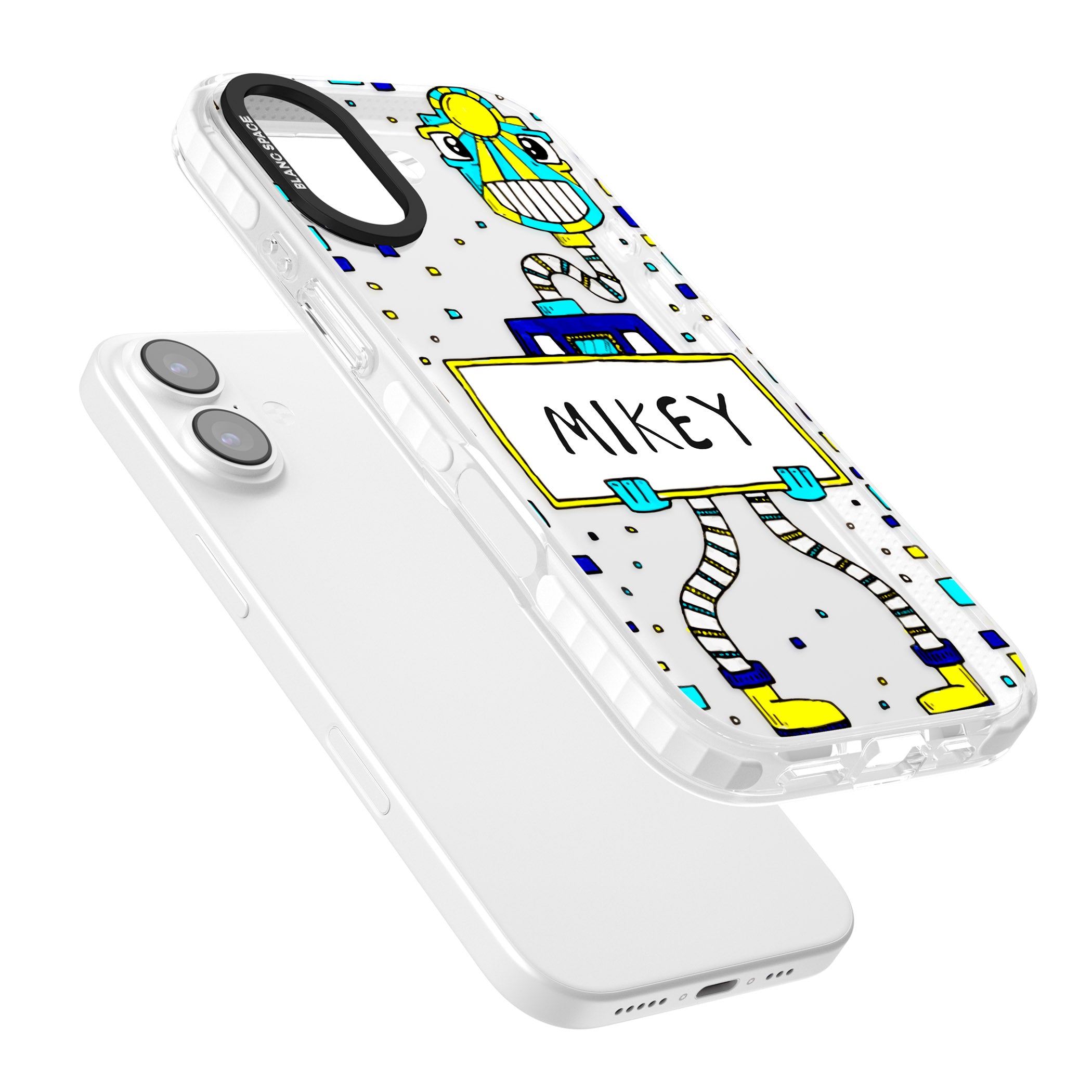 Personalised Tubes Guy iPhone 17 Impact Clear Phone Case Colours