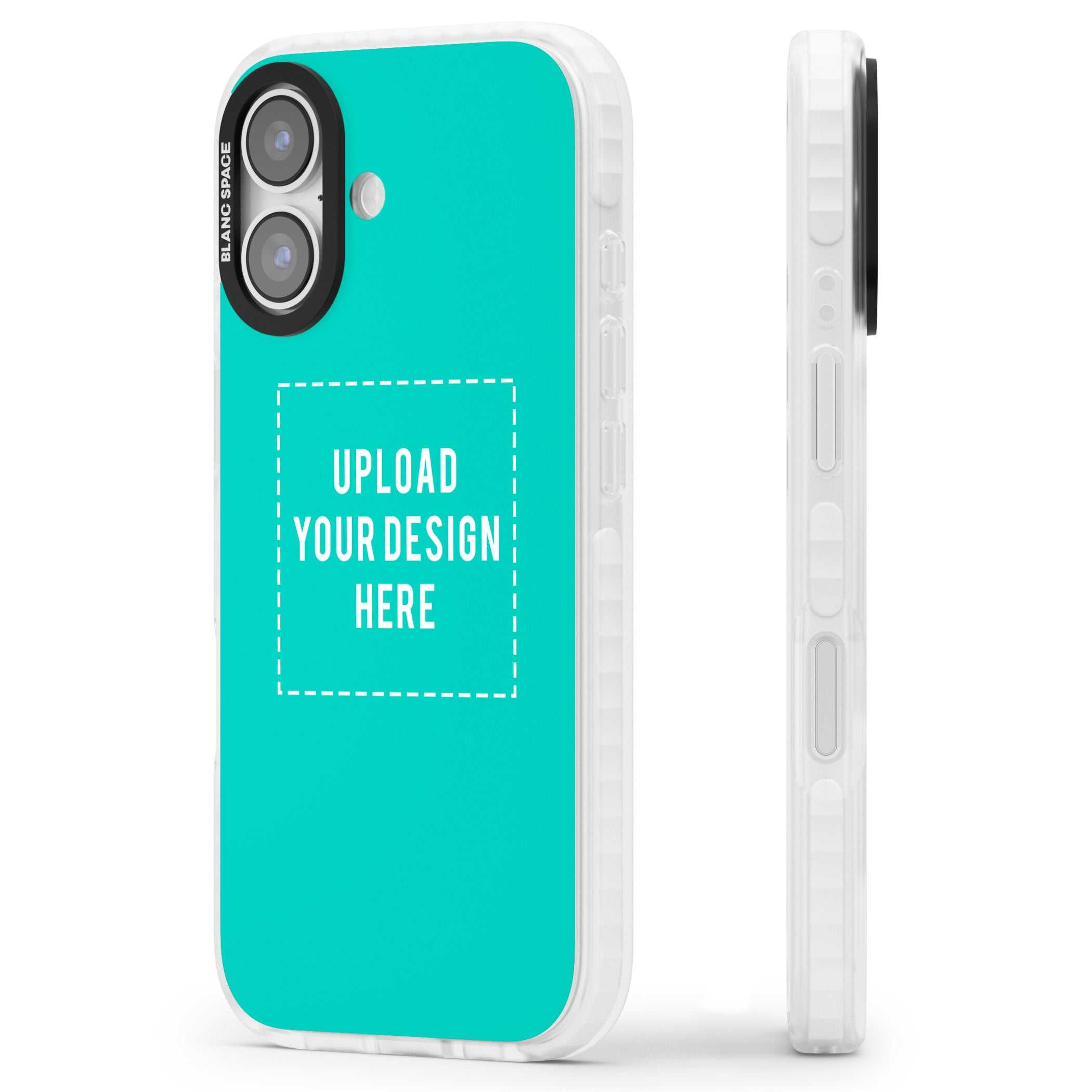 Personalised Personalise Your Own Design iPhone 17 Impact Clear Phone Case Side Profile