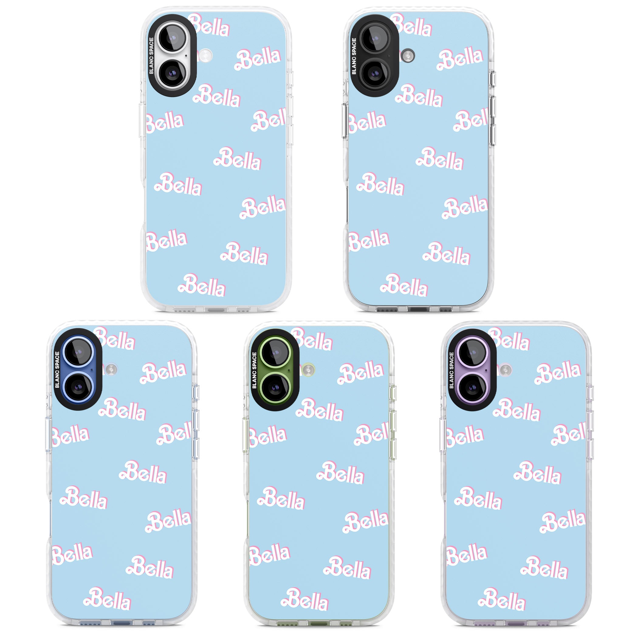 Personalised Cute Name Pattern iPhone 17 Impact Clear Phone Case APT Impact Protection