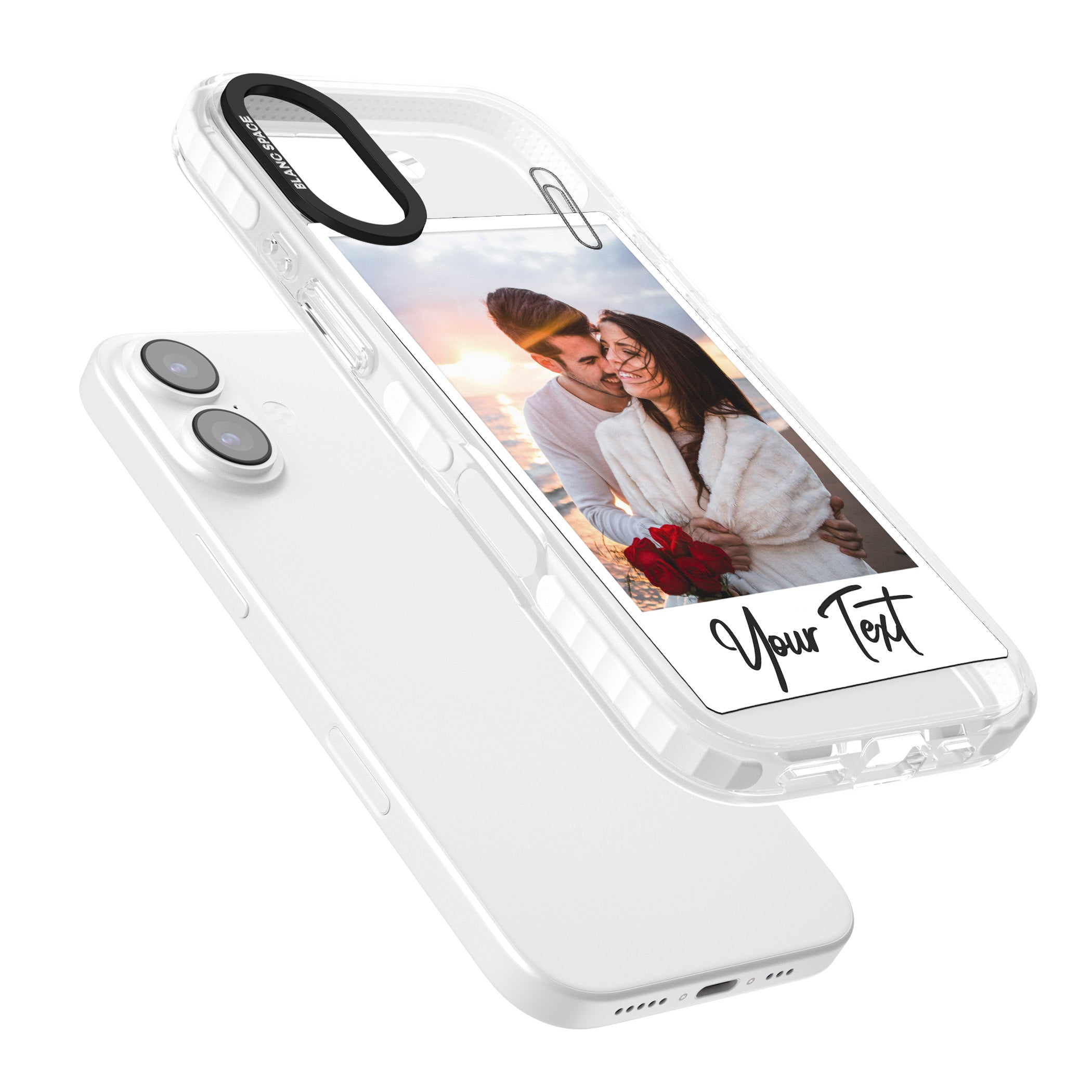 Personalised Instant Camera Photo iPhone 17 Impact Clear Phone Case Colours